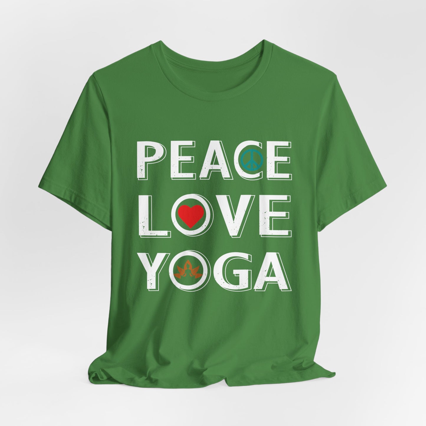 Peace Love Yoga - Unisex Jersey Short Sleeve Tee