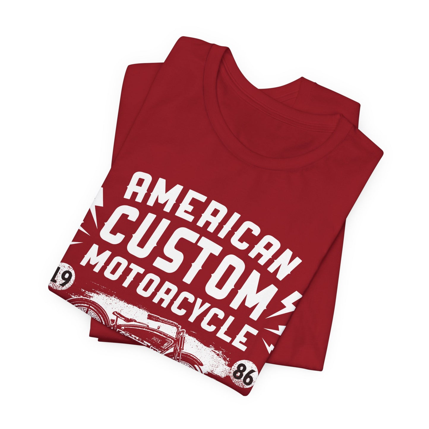American Custom Motorcycle - Unisex Jersey Short Sleeve Tee - 13402