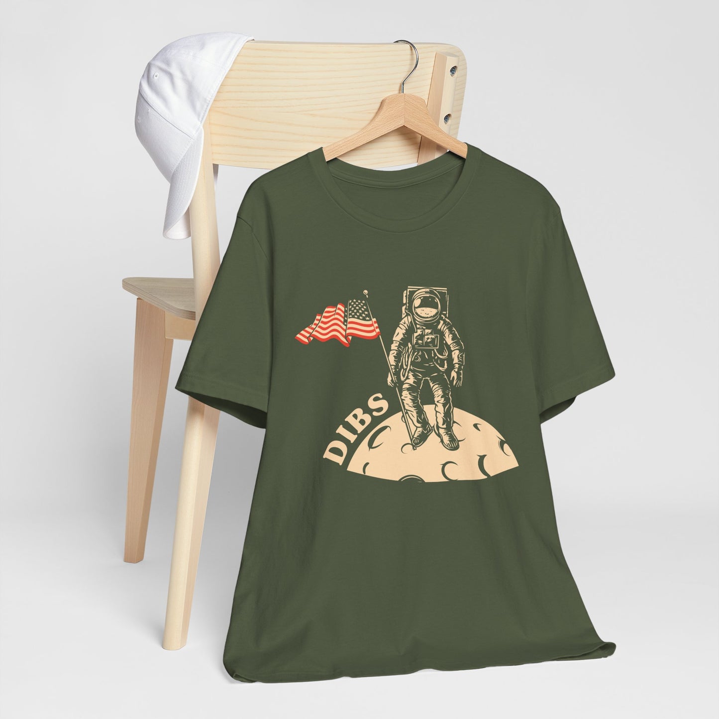 US, July 4th,  Astronaut Adventure Tee - DIBS on the Moon, Space Lover Shirt,  Unisex Astronaut Tee - 13737