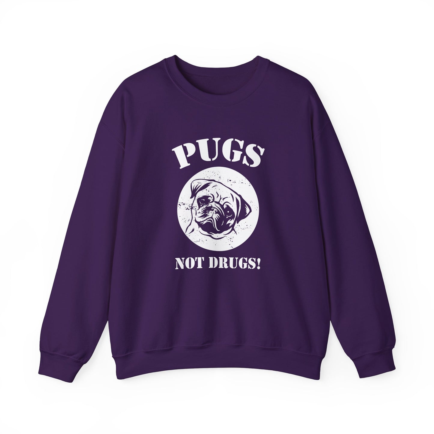 Pugs Not Drugs - Unisex Heavy Blend™ Crewneck Sweatshirt