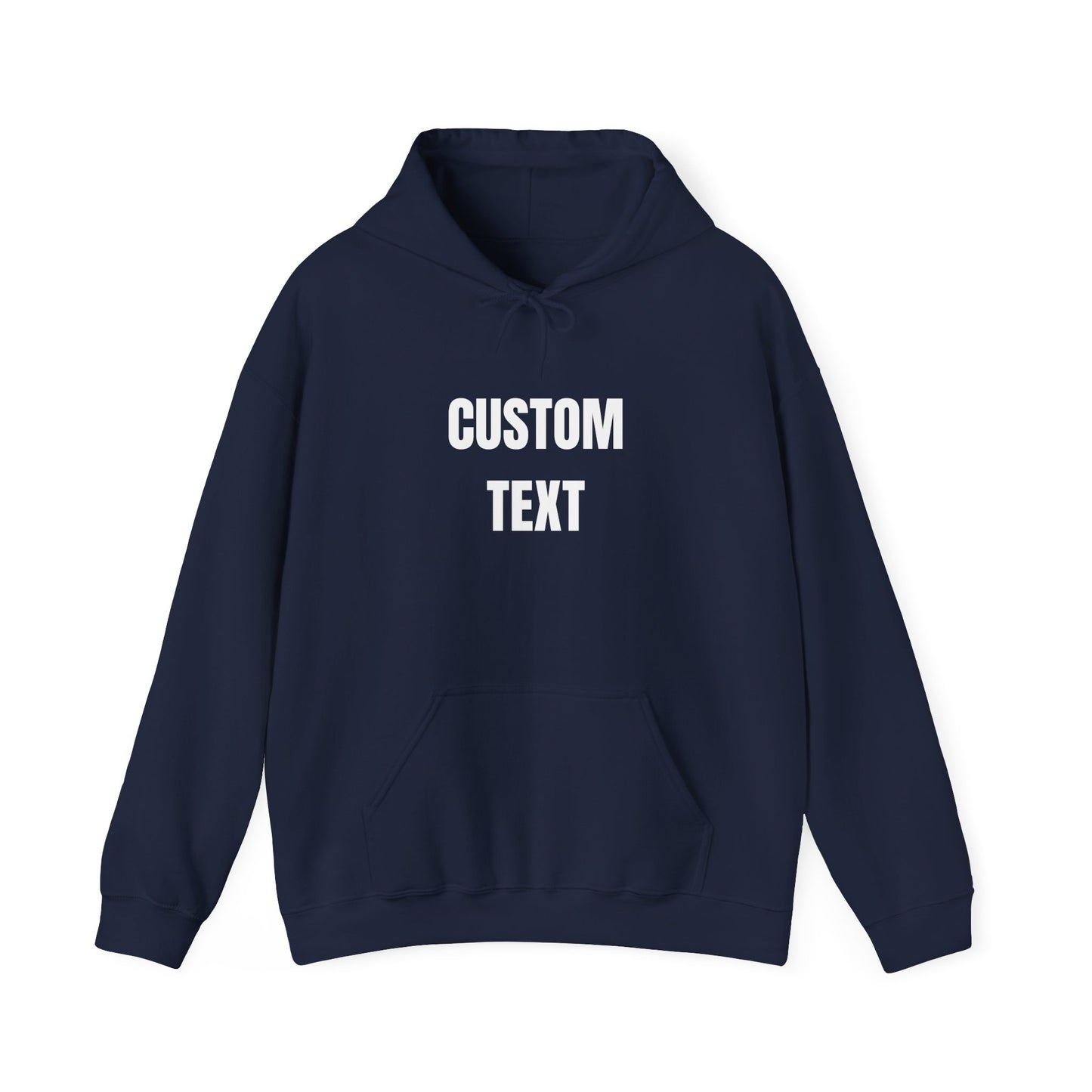 Custom Text Hoodie – Personalized Minimalist Pullover - 14683