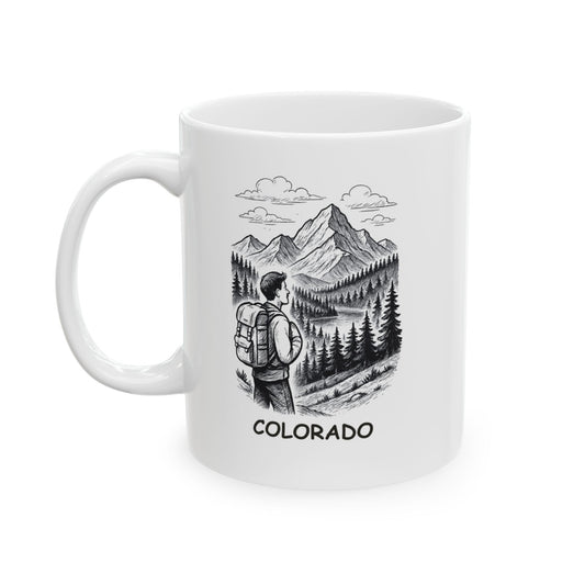 "Colorado: Where the mountains are high, and the coffee is higher." Ceramic Mug - 13421