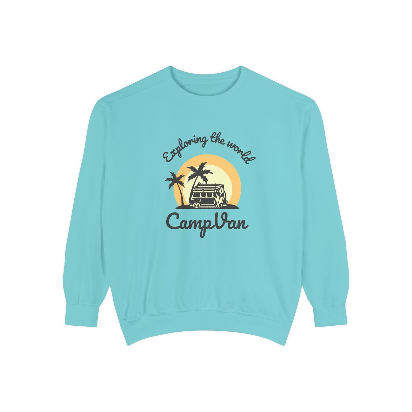 Exploring the World - Unisex Garment-Dyed Sweatshirt - 10742