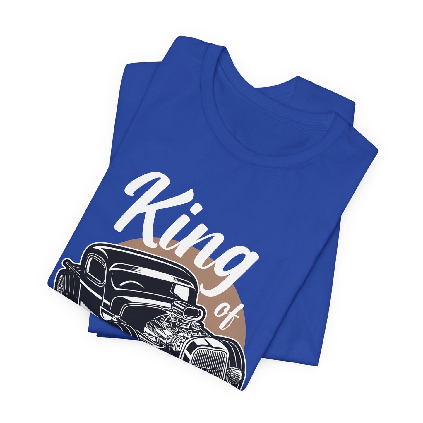 King of the Road, Vintage Custom Engine - Unisex Jersey Short Sleeve Tee - 13007