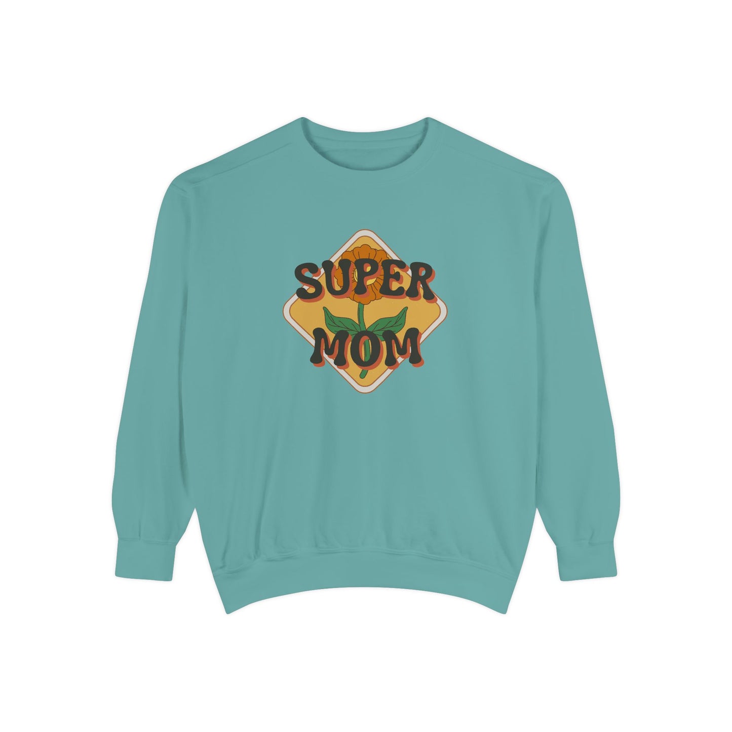 Super Mom Unisex Garment-Dyed Sweatshirt - 11888