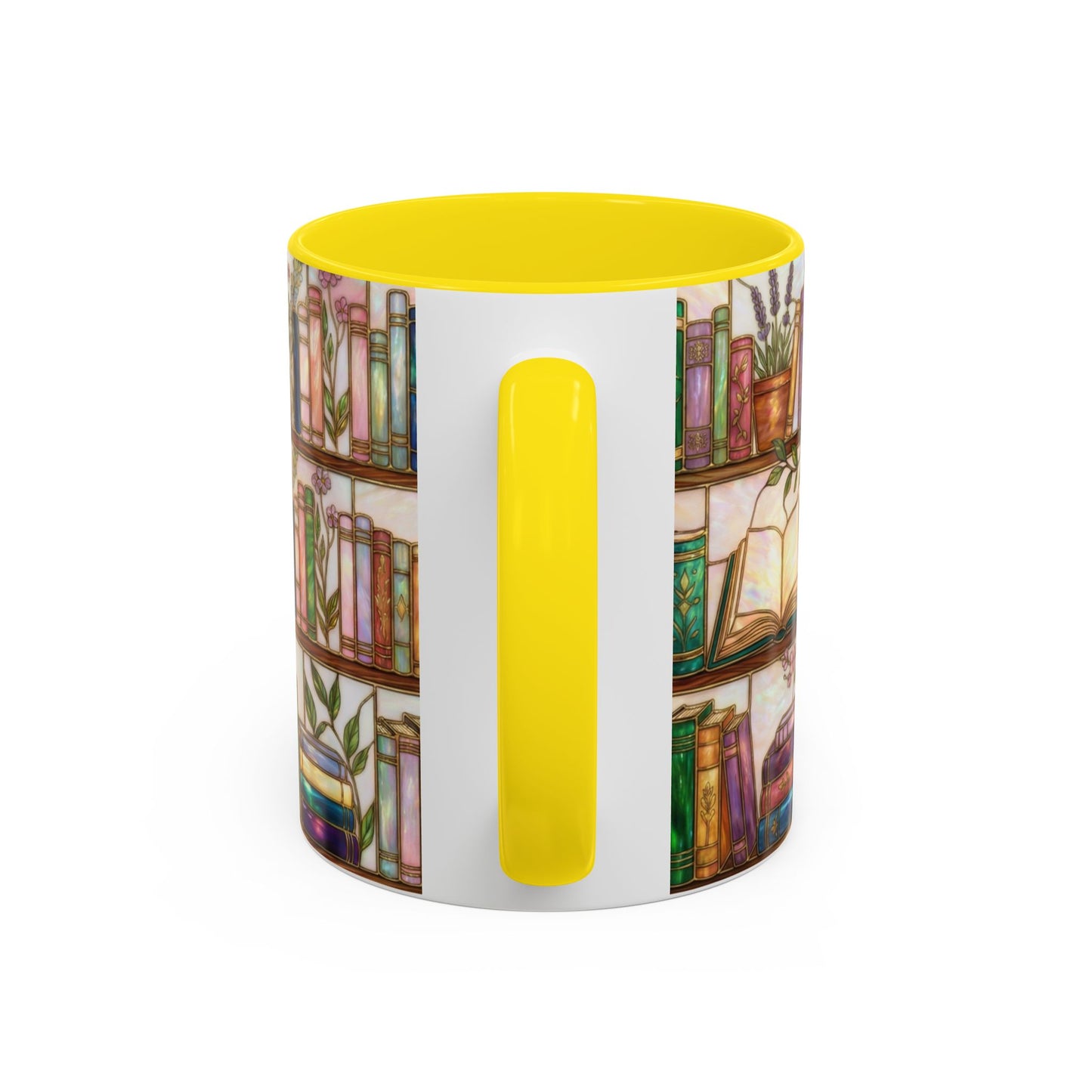 Bookish Accent Coffee Mug — Stained Glass Design (11/15 oz) - 14528