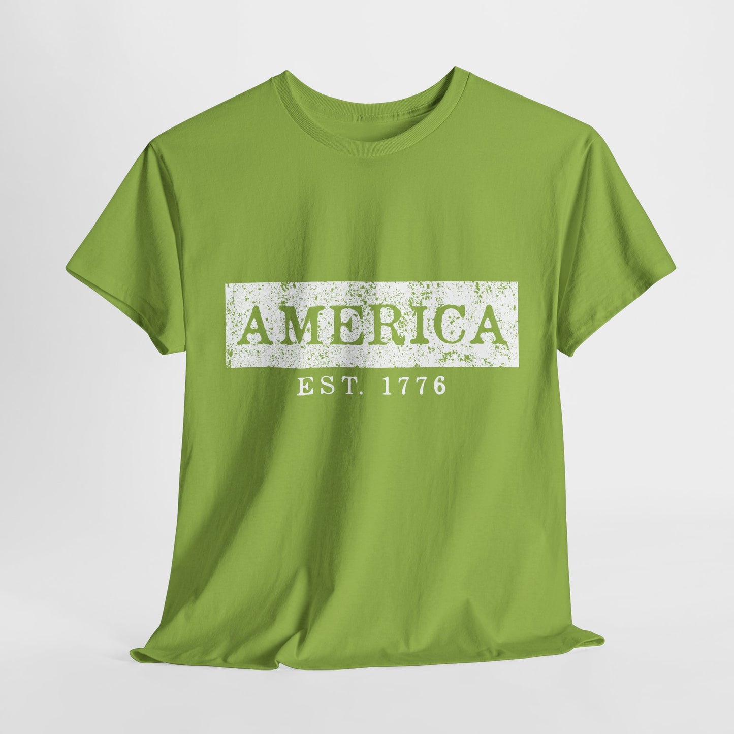 Patriotic Unisex Tee - America EST 1776, Vintage Style Shirt, Independence Day Gift, Casual Wear, Gifts for Him/Her - 13736