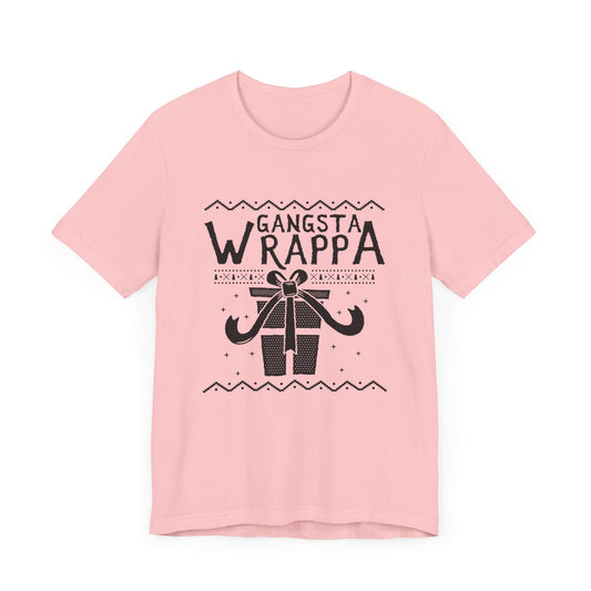 Christmas: Gangsta Wrappa - Unisex Jersey Short Sleeve Tee