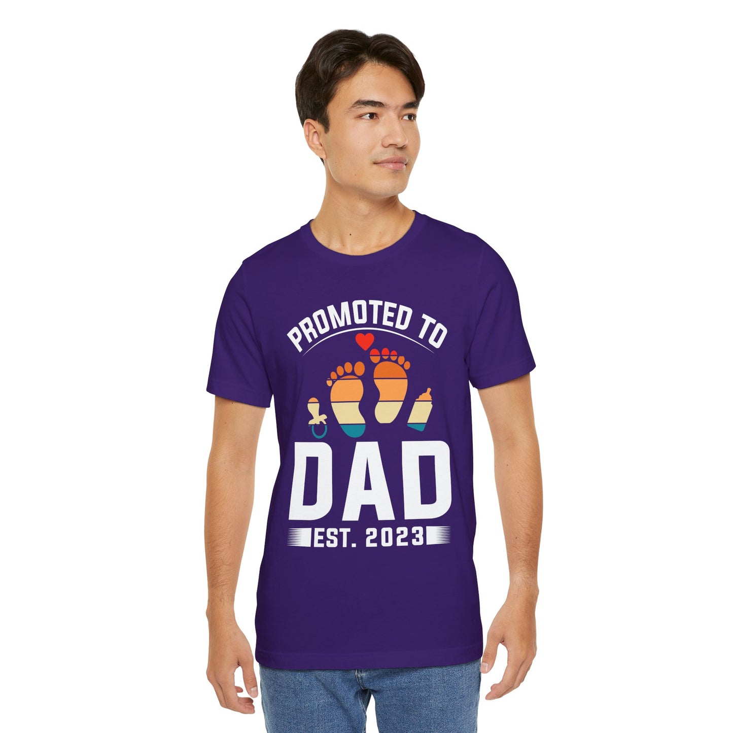 Promoted To Dad - Unisex Jersey Short Sleeve Tee - 13741