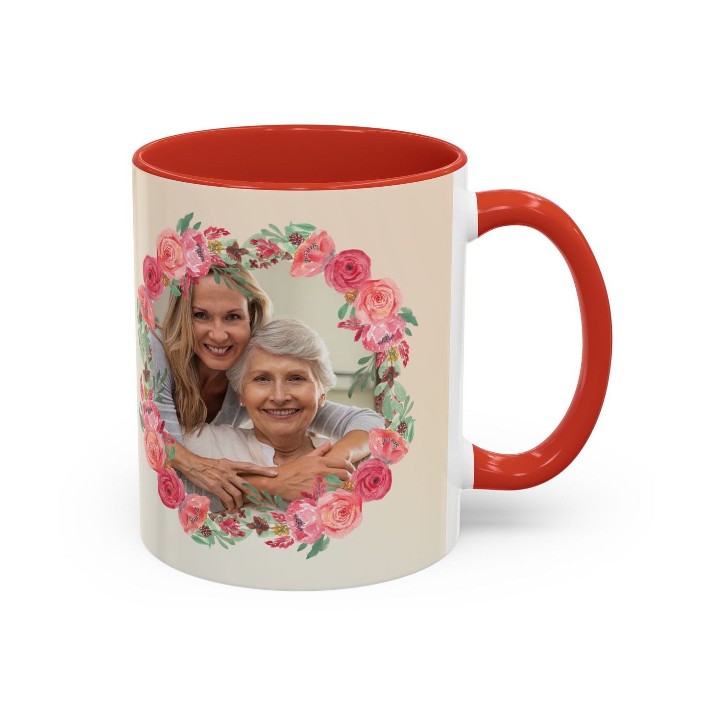 Floral Mother’s Day Coffee Mug, Photo Customizable - Happy Mother’s Day Gift - 12284