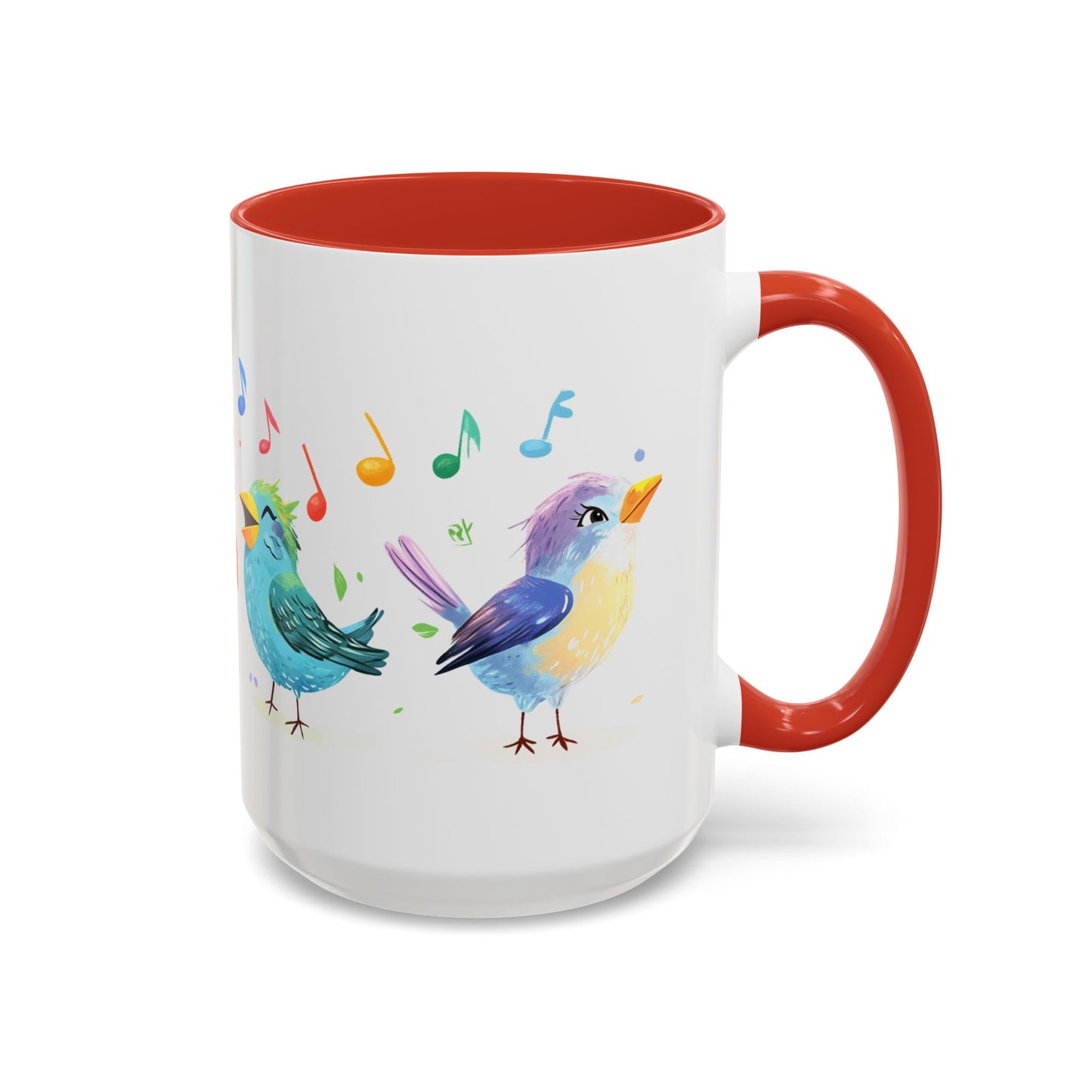 Colorful Birds - Accent Coffee Mug (11, 15oz)