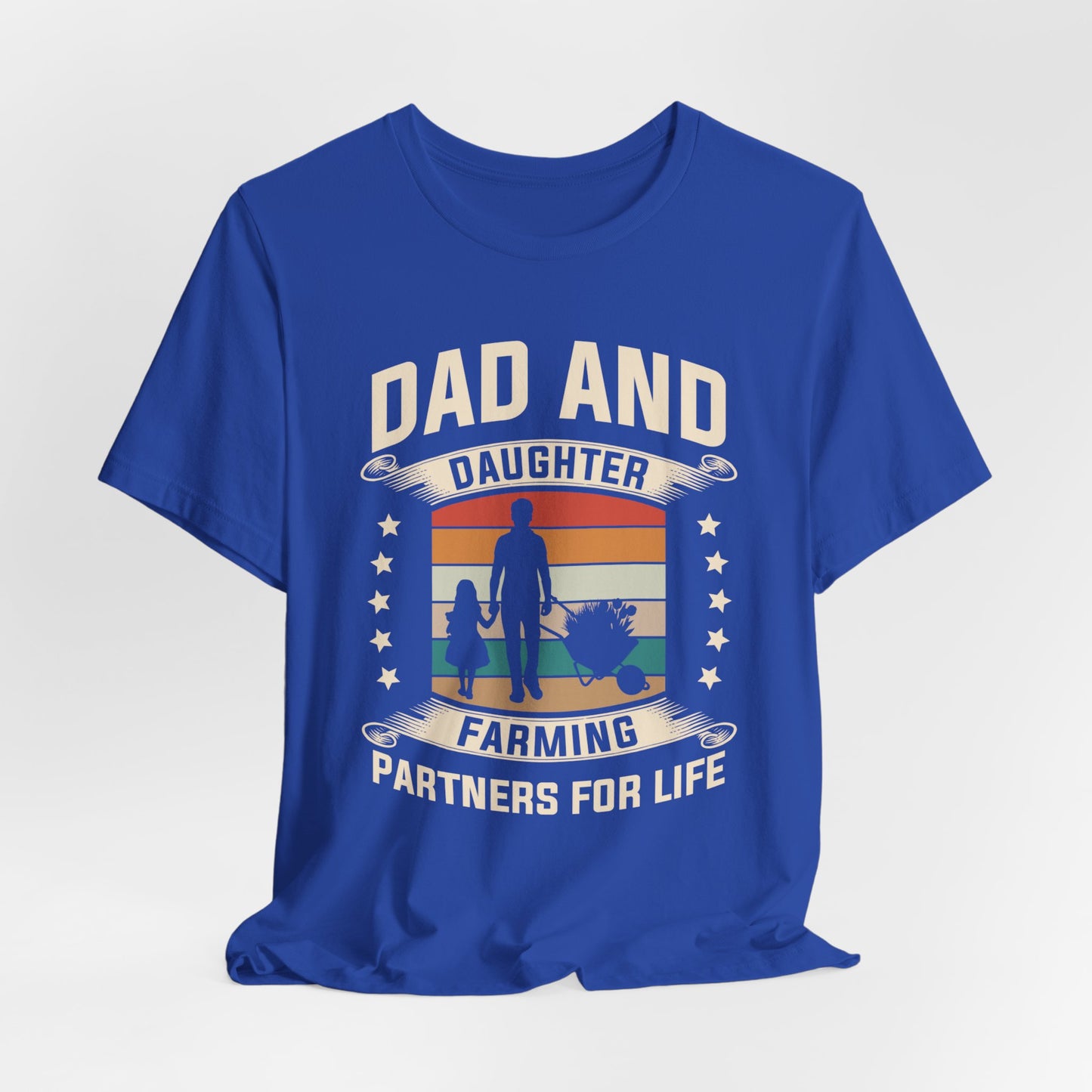 Dad & Daughter, Farming Partners For Life - Unisex Jersey Short Sleeve Tee