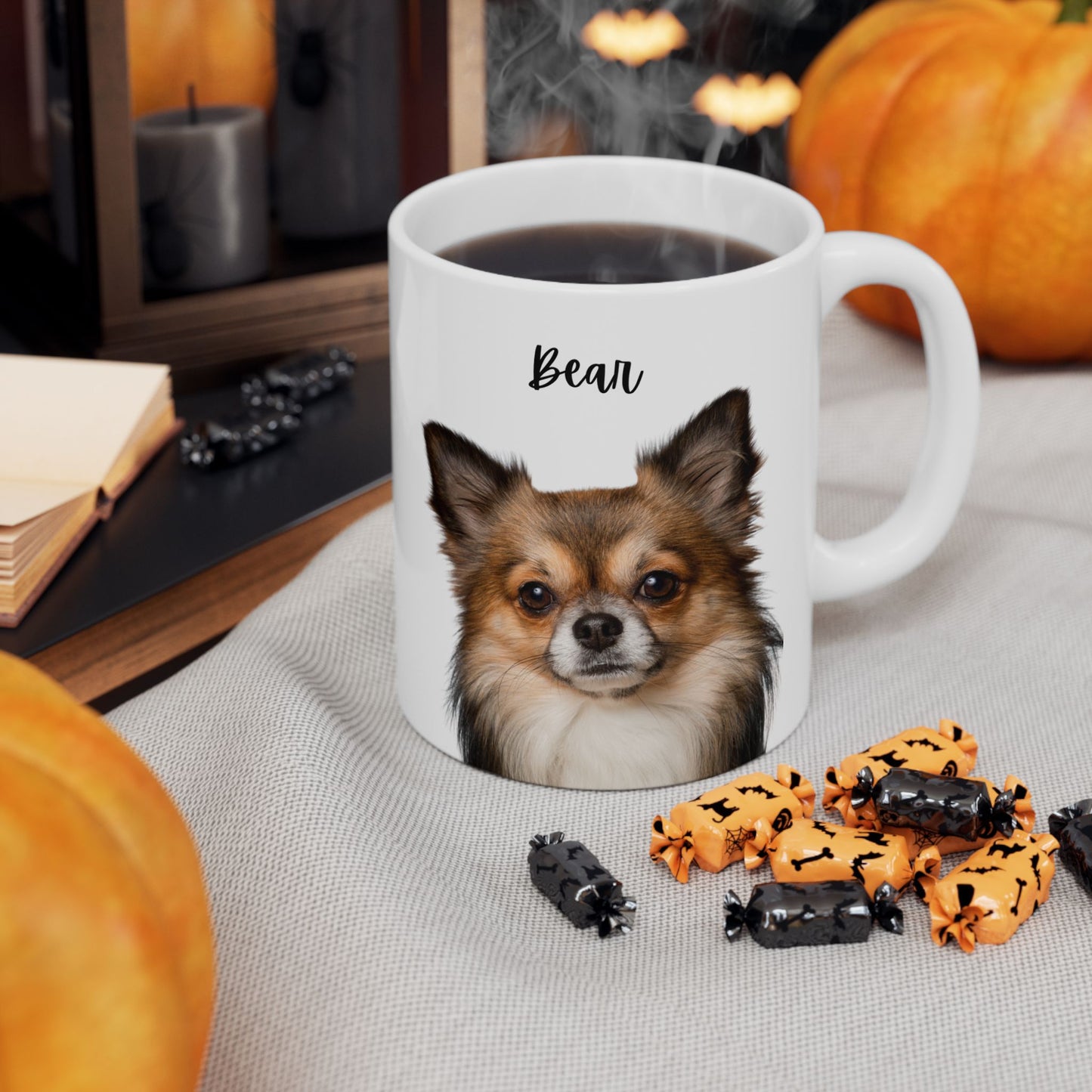 Personalised Dog Ceramic Mug - Perfect Gift for Pet Owners, 11oz or 15oz, Dog Themed Coffee Cup - 14173