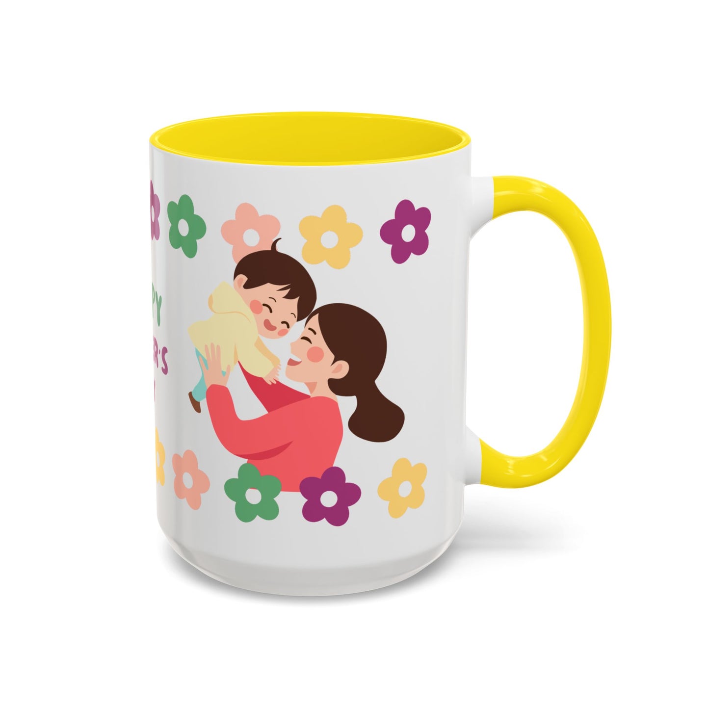 Happy Mother's Day Floral Accent Coffee Mug - 11/15oz - 12491