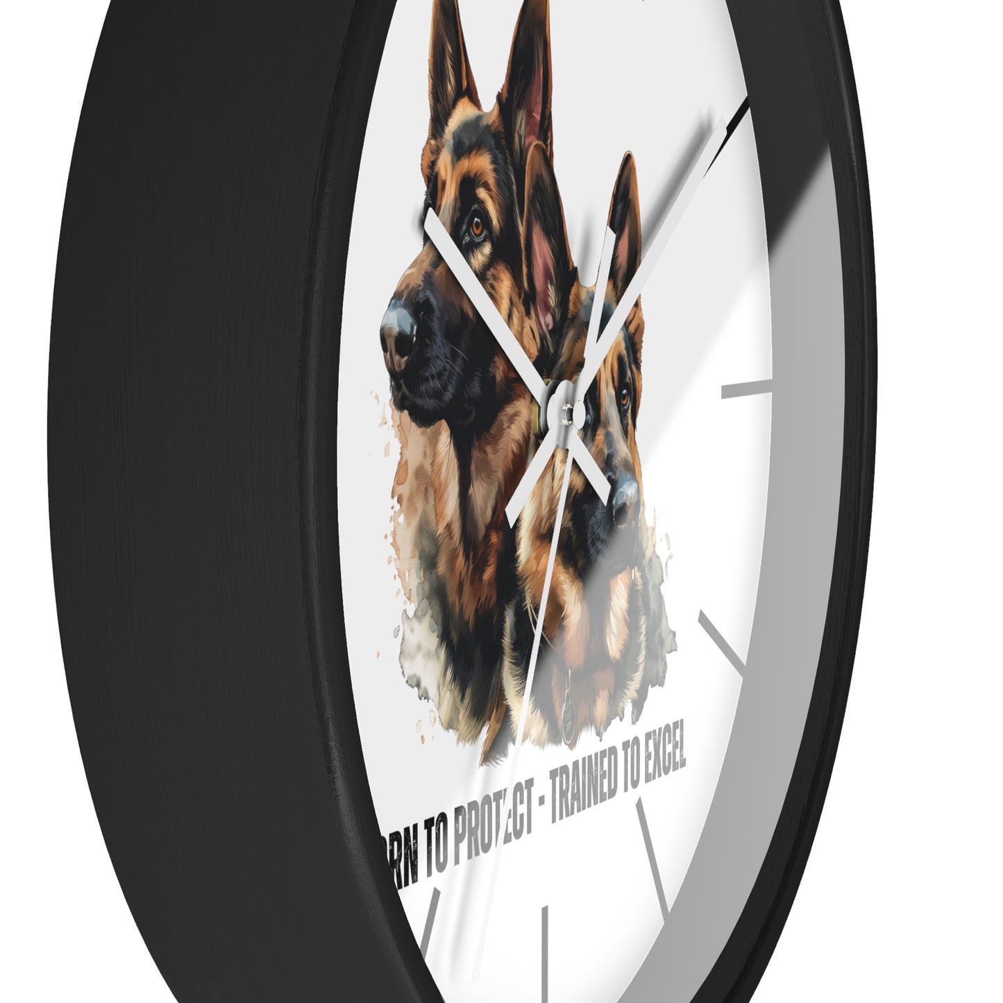 German Shepherds: Born to Protect - Wall Clock - 10513