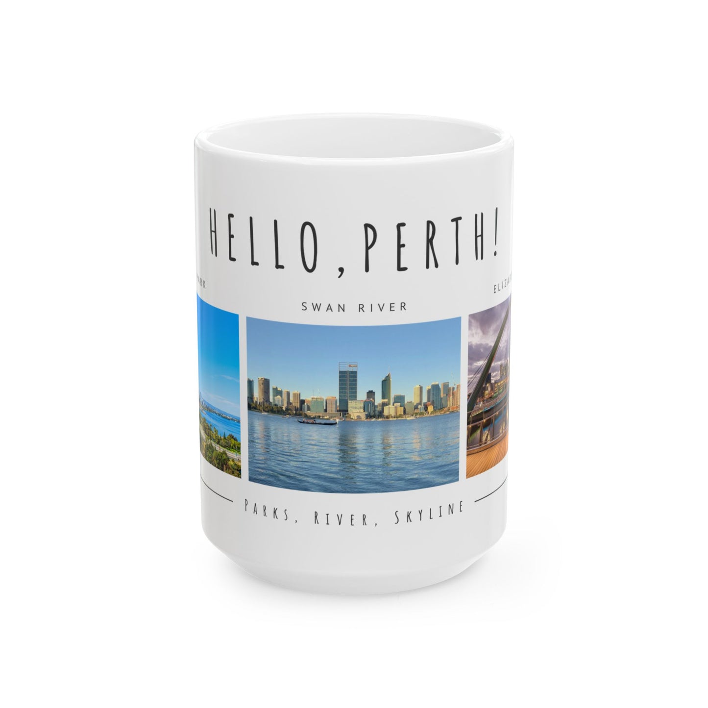 Hello Perth! Scenic Ceramic Mug - 11oz & 15oz - 12178