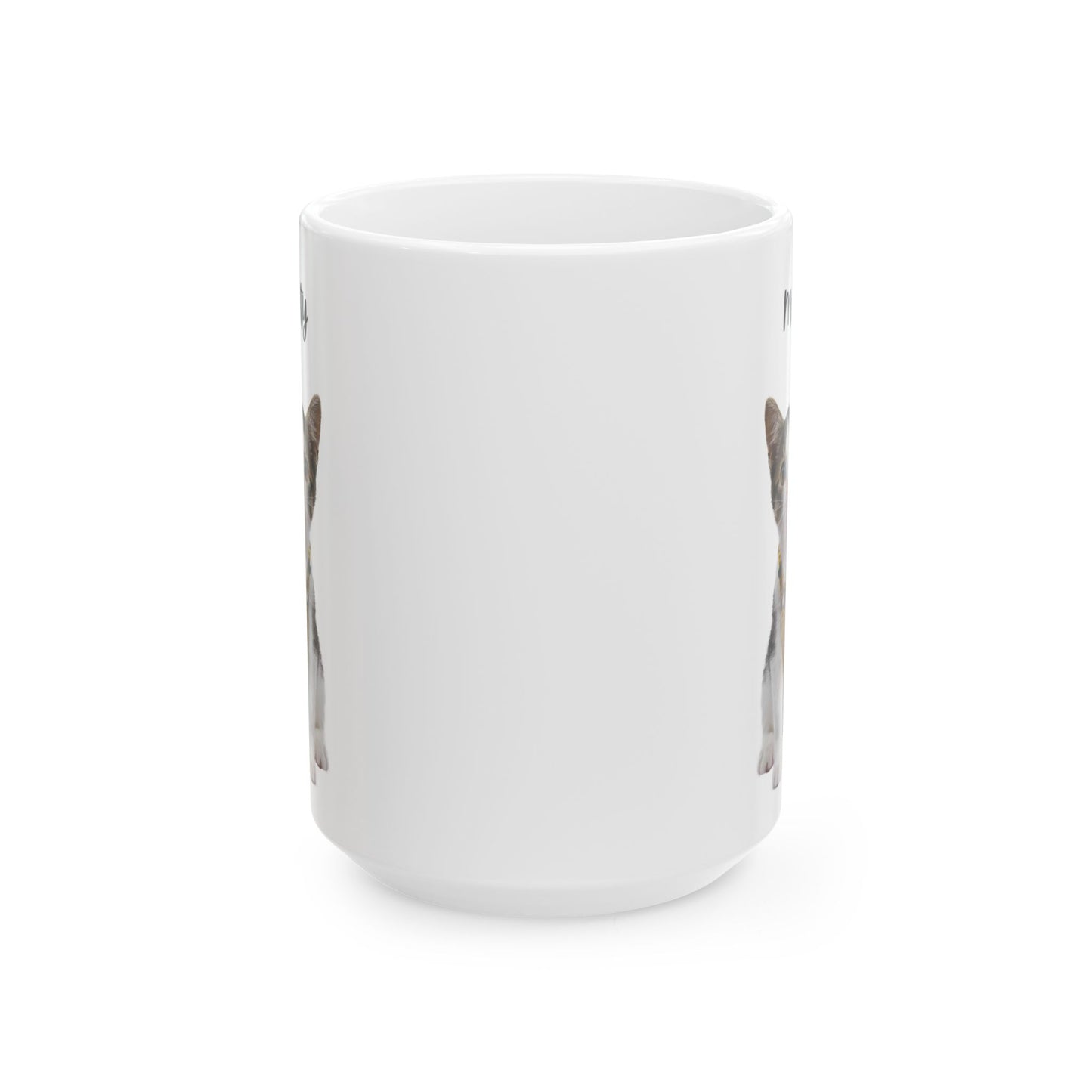 Personalised Cat Ceramic Mug for Animal Lovers, Cute Coffee Mug, Gift for Cat Mom, Personalized Animal Design Cup - 14204