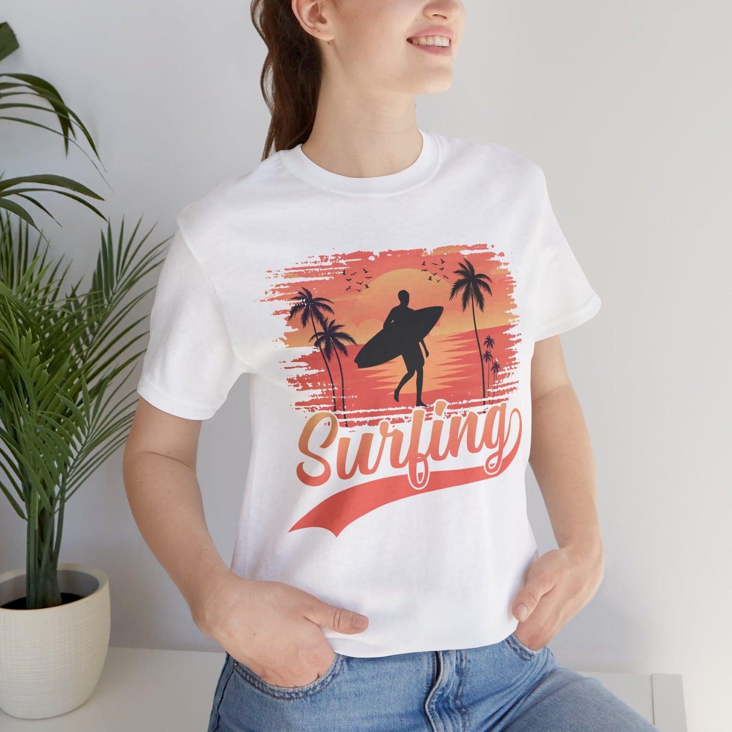 Surfing - Unisex Jersey Short Sleeve Tee - 13245