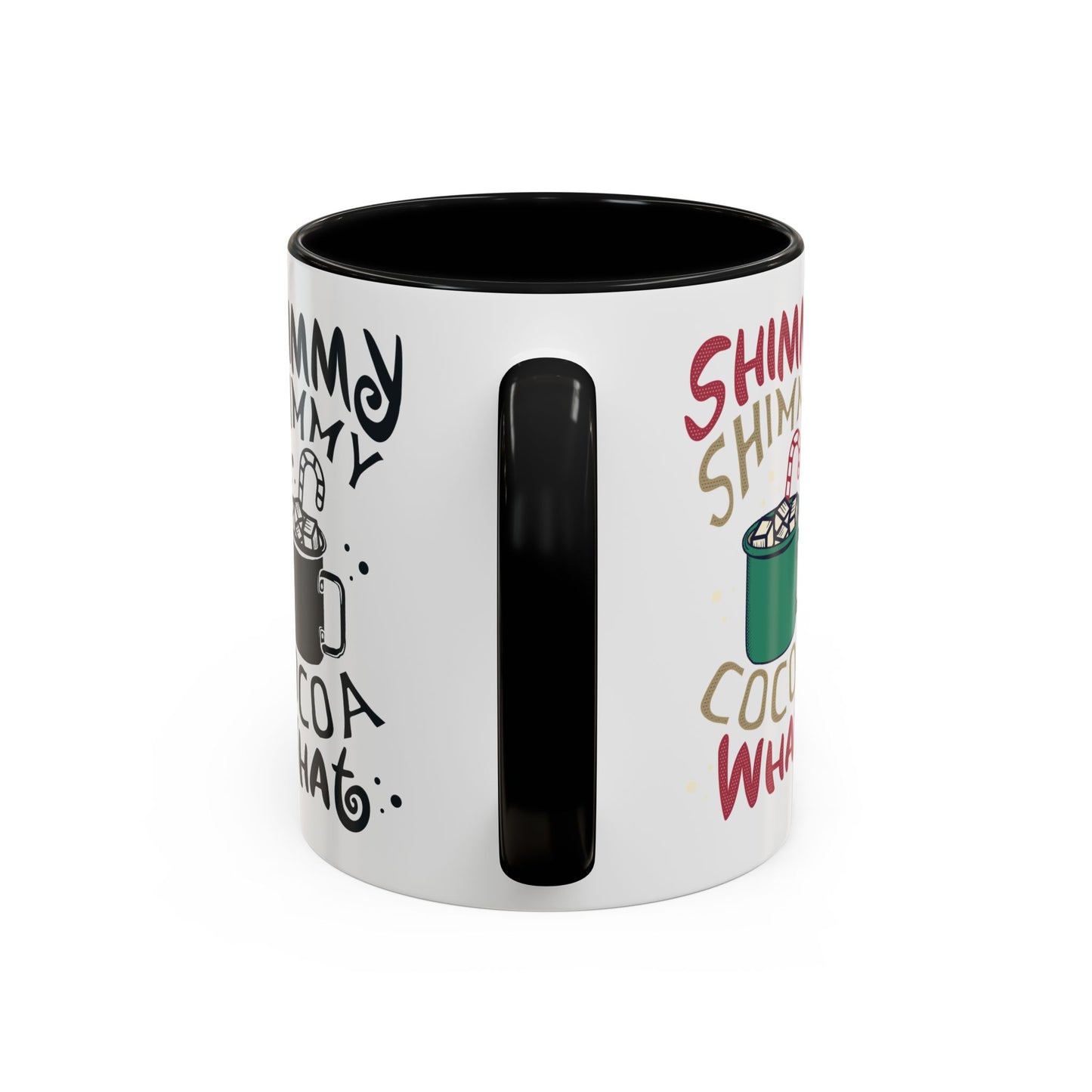 It's Ok To Say Ho Ho! - Accent Coffee Mug (11, 15oz)