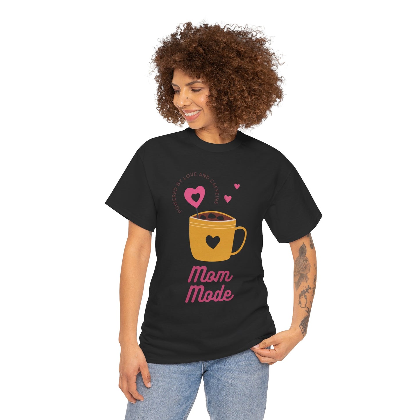 Mom Mode T‑Shirt – Cute Coffee Mug Graphic Tee for Moms (Mom Mode) - 14880