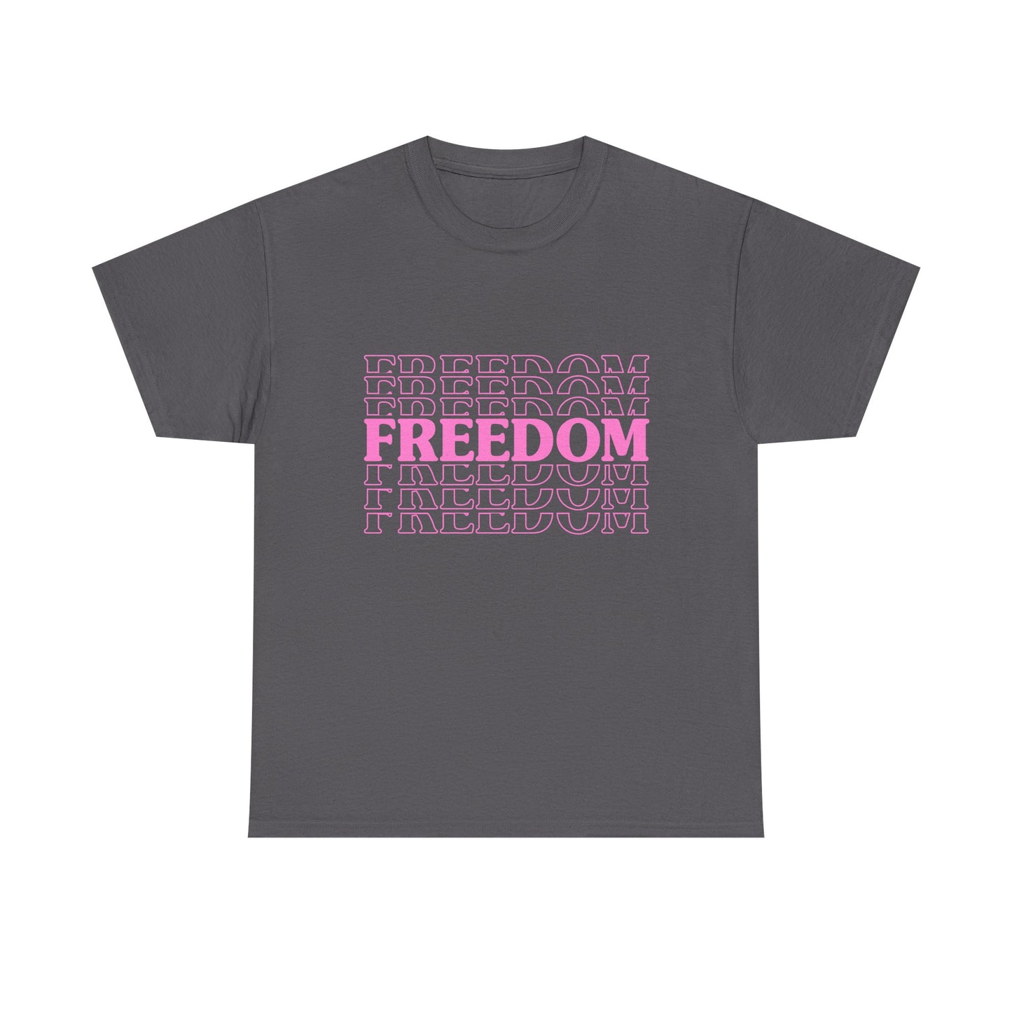 Bold Freedom Graphic Tee, Unisex Heavy Cotton Shirt, Casual Wear, Gift for Freedom Lovers, Statement T-Shirt, Everyday Essentials - 13518