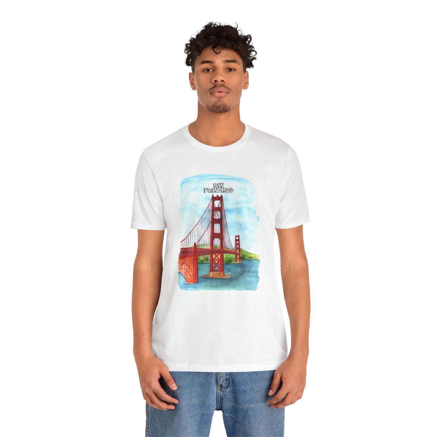 San Francisco Golden Gate Bridge Tee - Unisex Short Sleeve Jersey Shirt for Travel Lovers - 12203