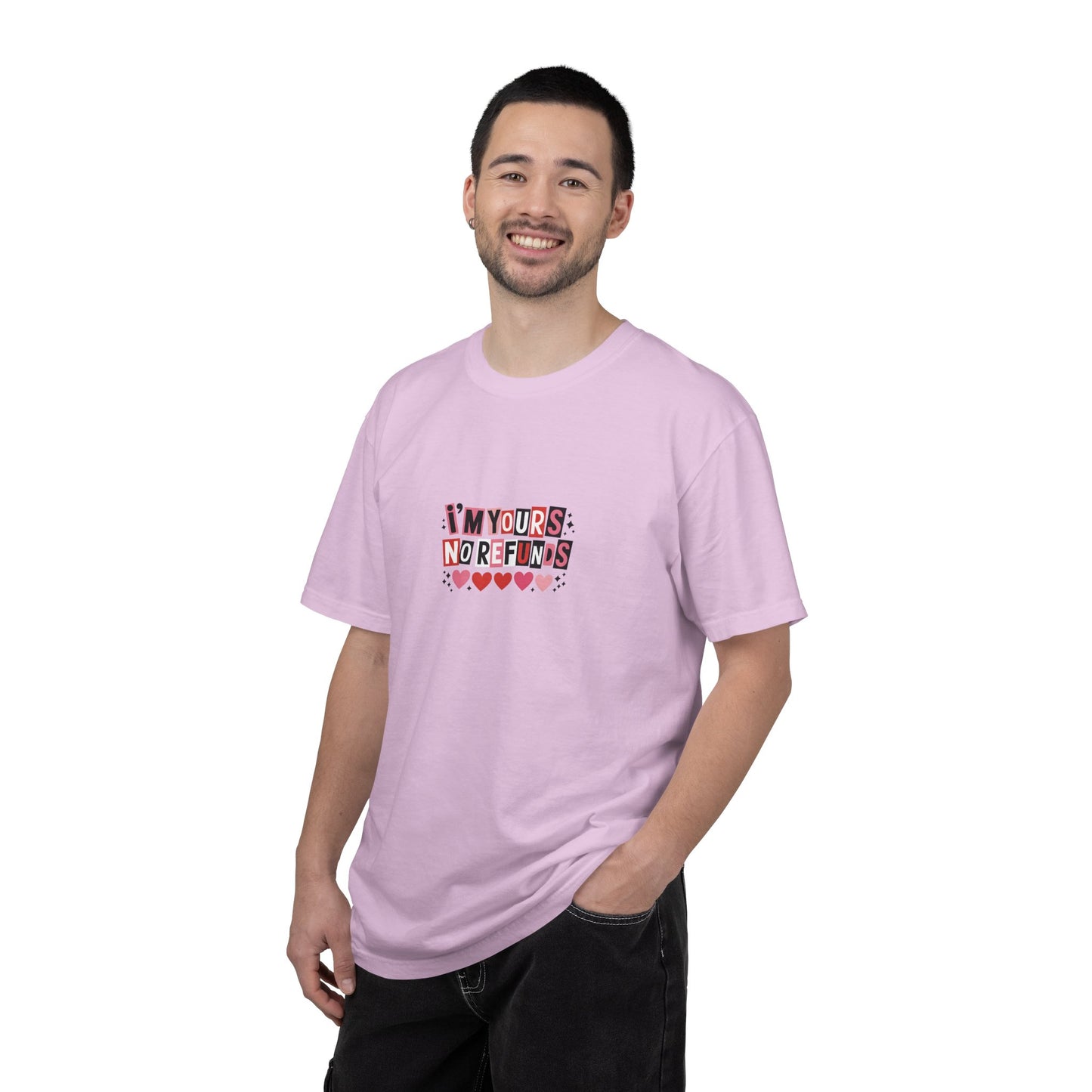 Valentine “I’m Yours, No Refunds” Graphic T-Shirt - 14732