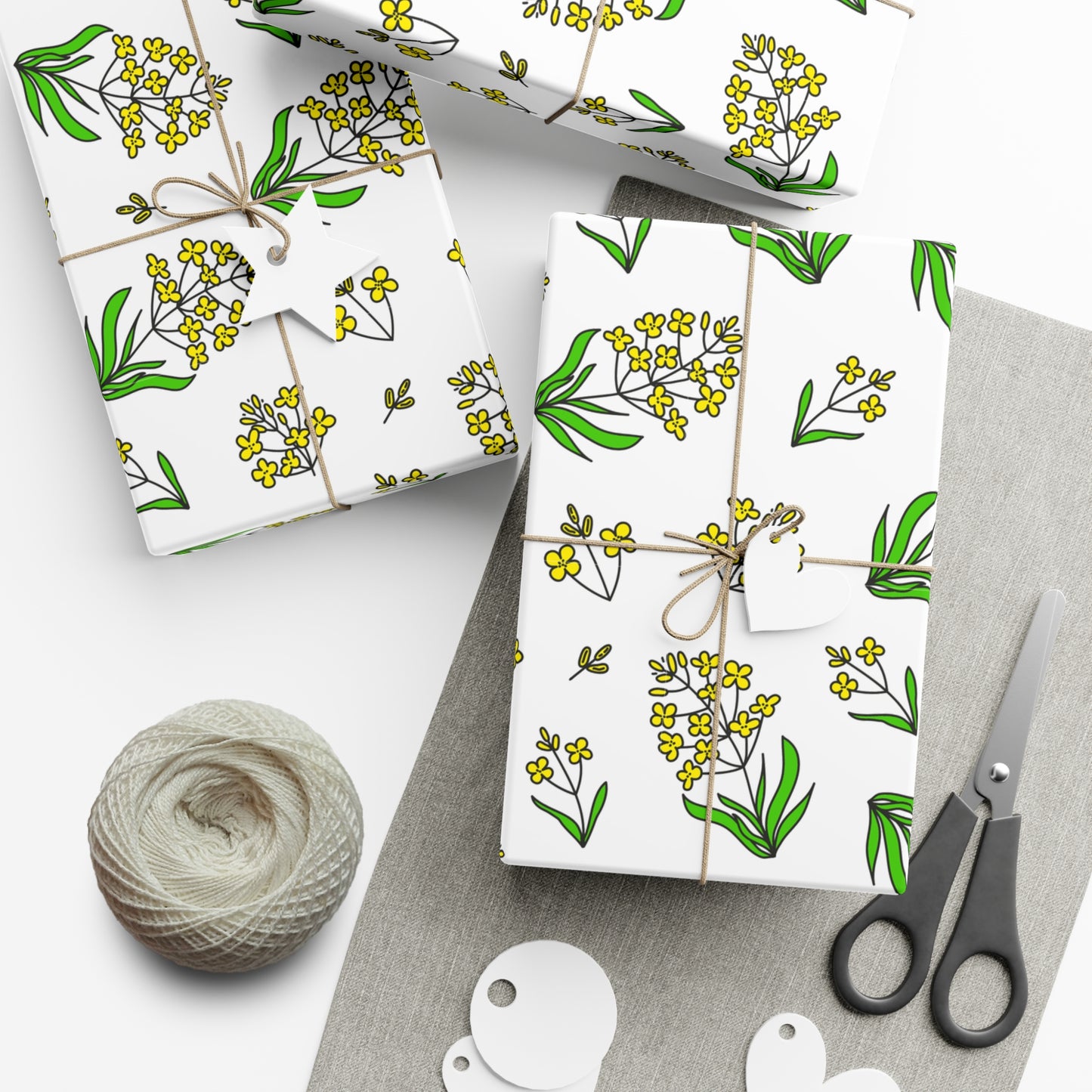 Yellow Flowers - Gift Wrap Papers - 20210