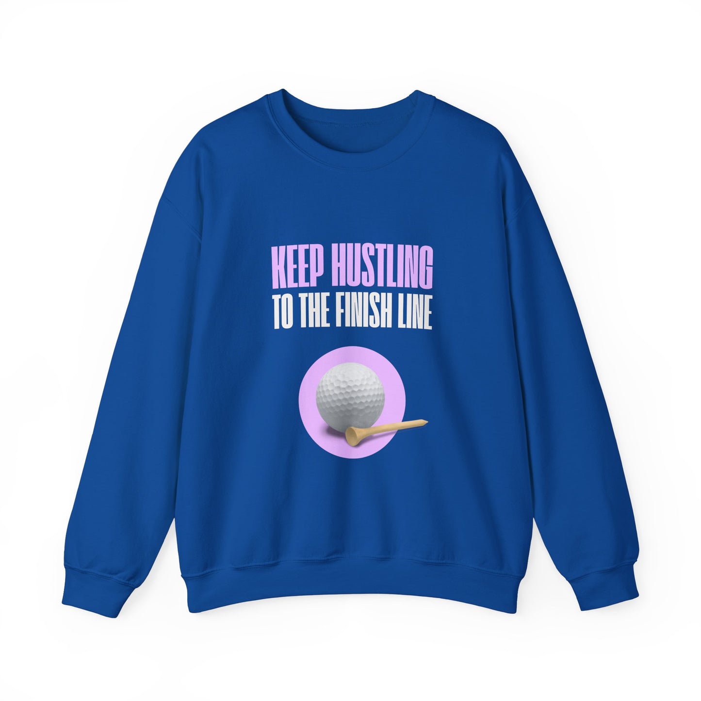 Golf, Keep Hustling to The Finish Line - Unisex Heavy Blend™ Crewneck Sweatshirt - 10580