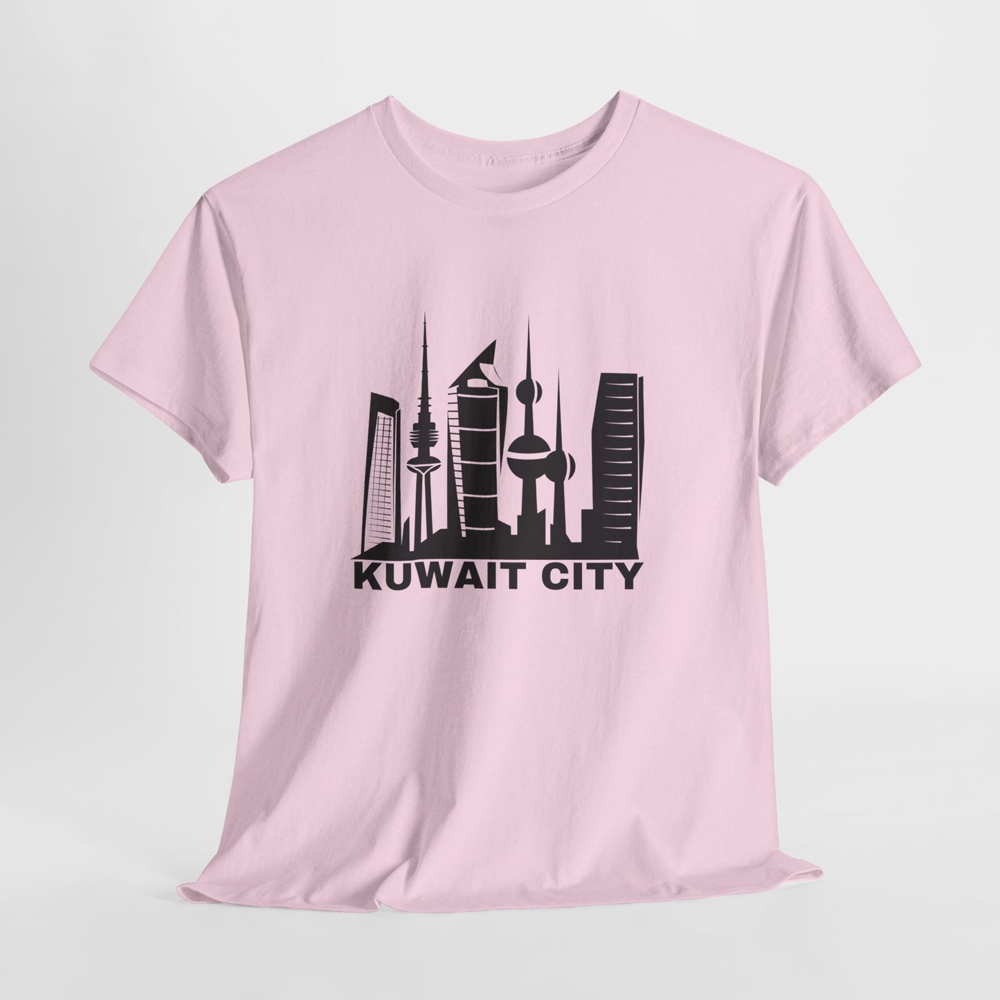 Kuwait City Graphic Unisex Heavy Cotton Tee - Urban Skyline Shirt - 12262