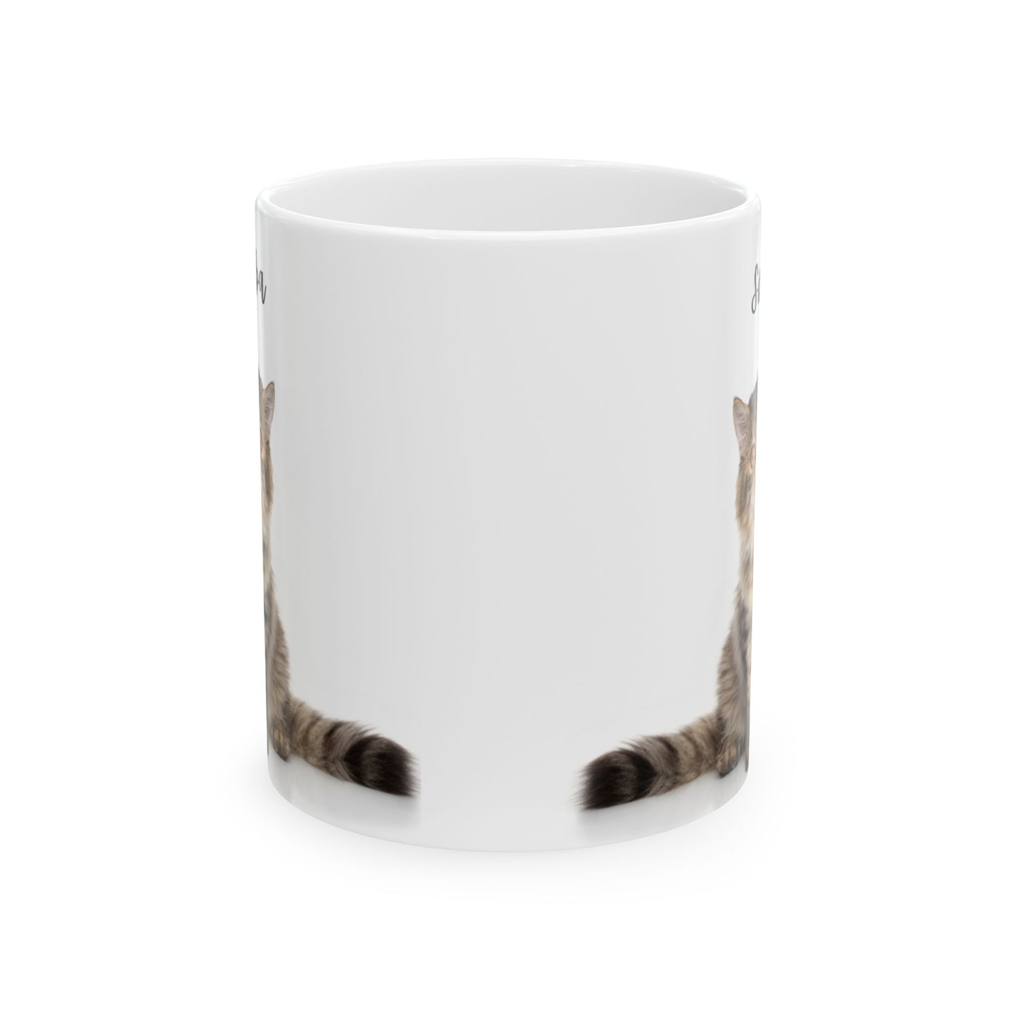 Cozy Cat Ceramic Mug - Perfect Gift for Cat Lovers, Coffee Enthusiasts, Pet Owners, Birthday, and Home Decor - 14198