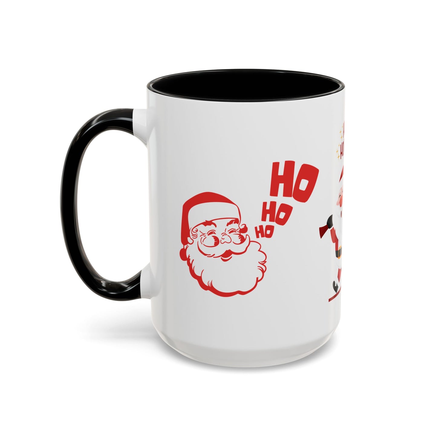 Santa, Ho Ho Holidays  - Accent Coffee Mug (11, 15oz)