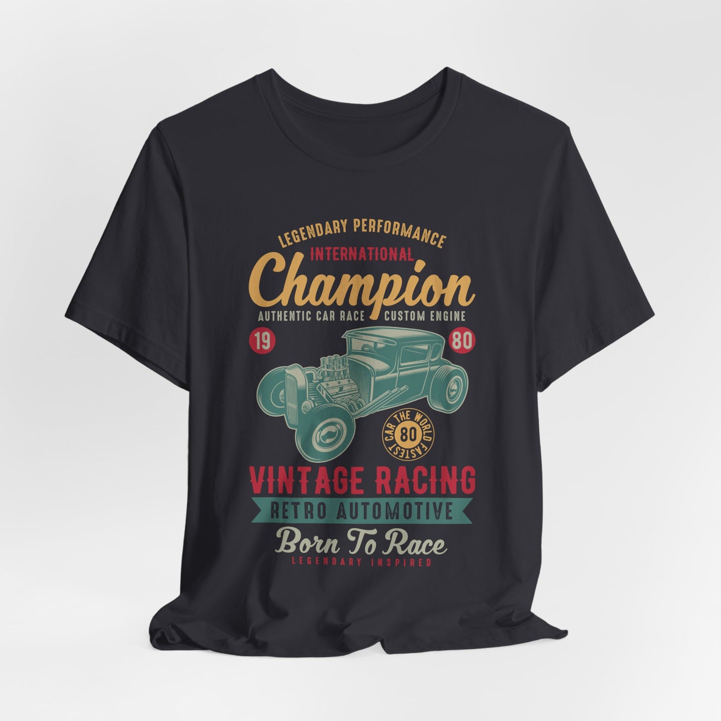 Legendary Performance, Vintage Racing, Retro Automotive - Unisex Jersey Short Sleeve Tee - 12954