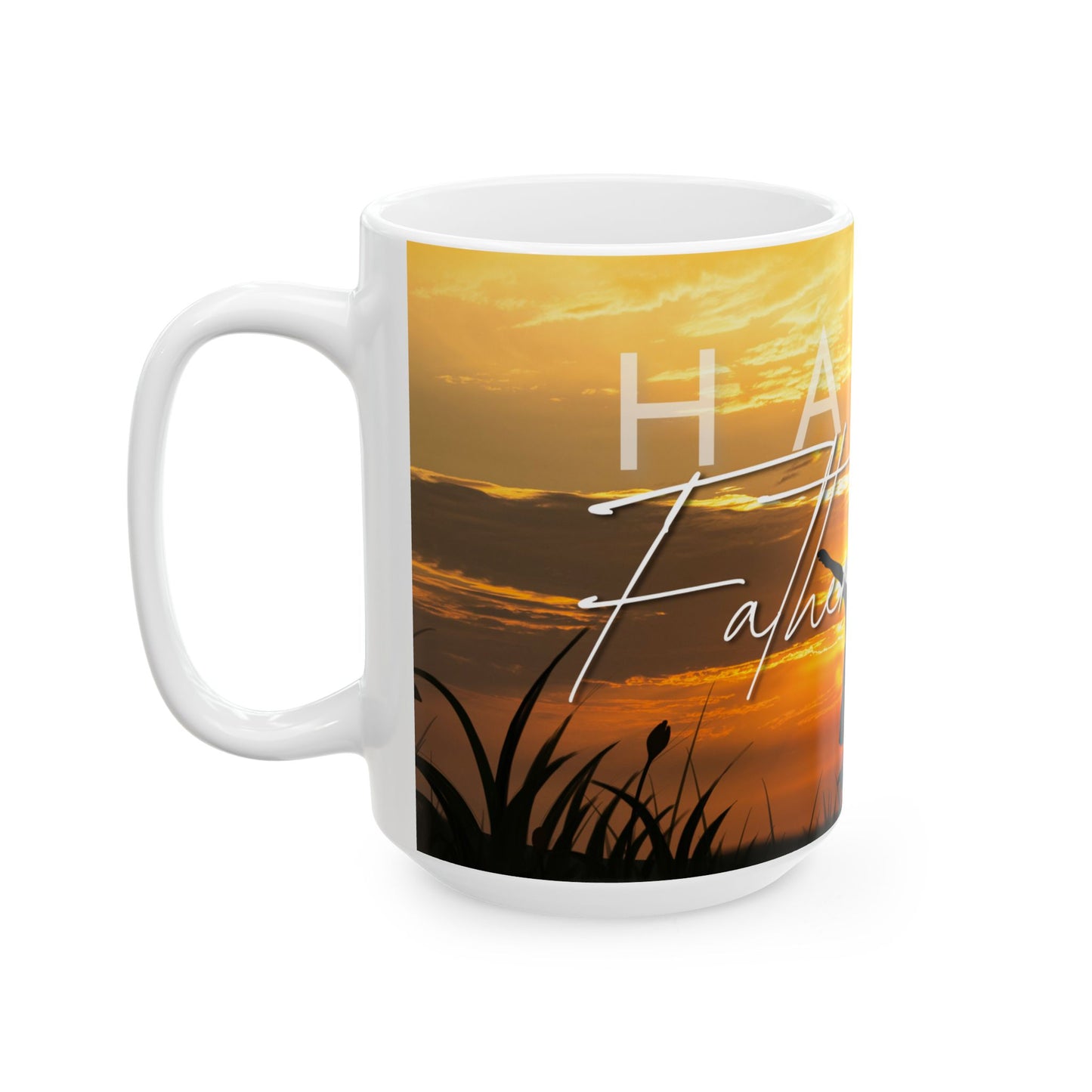 Happy Father's Day Ceramic Mug - Coffee Cup for Dad, Gift for Father's Day, Parent Appreciation - 14006