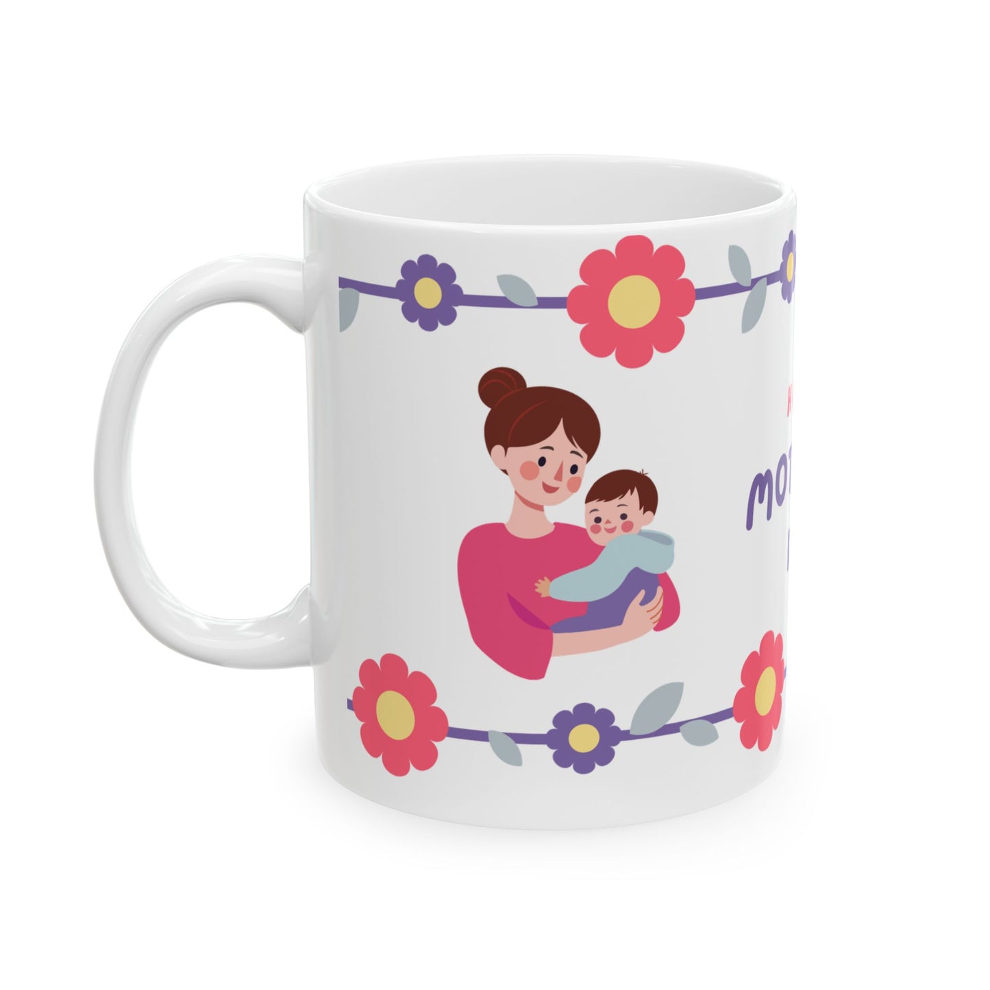 Happy Mother's Day Floral Ceramic Mug - 11oz & 15oz - 12492