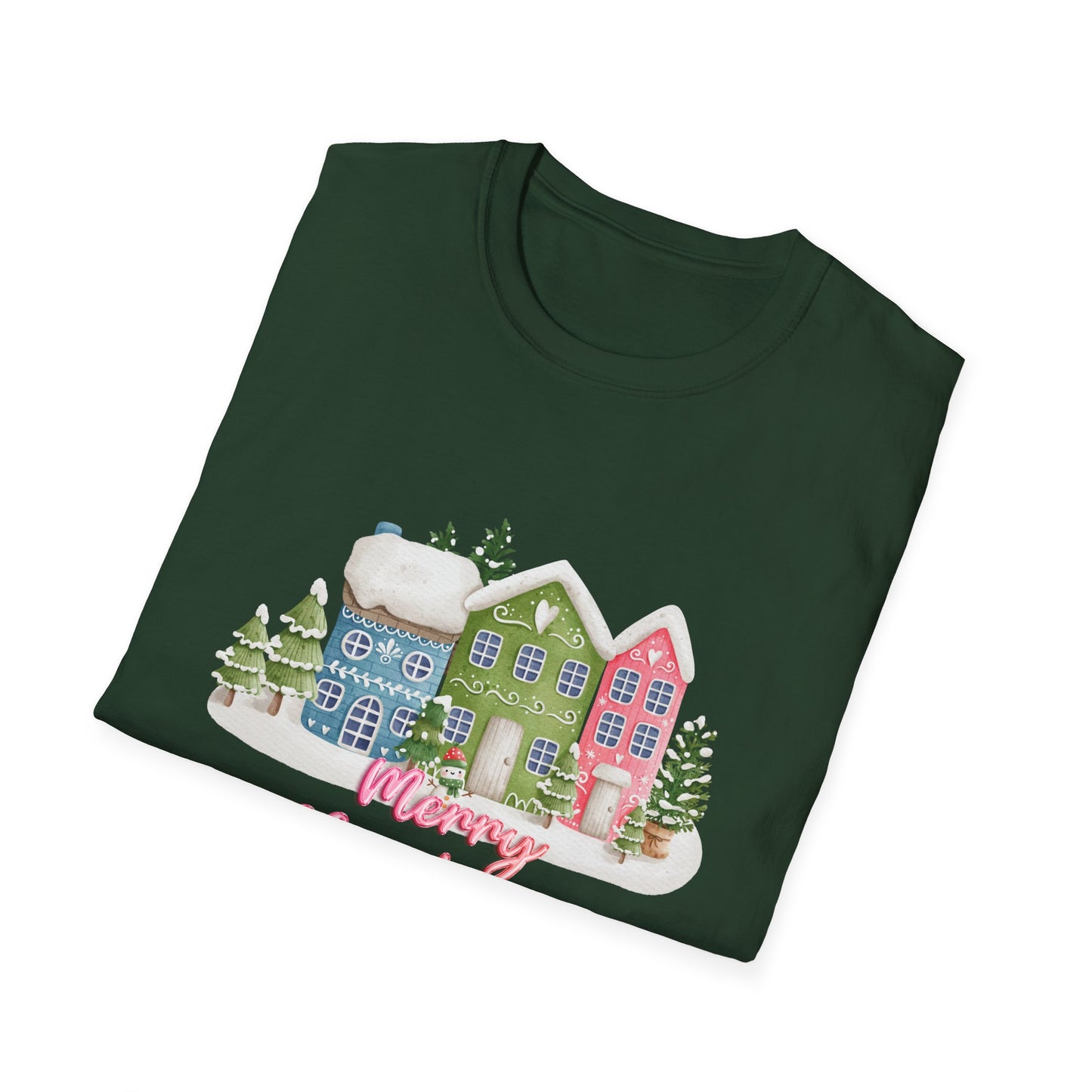 Christmas Houses - Unisex Softstyle T-Shirt - 10115