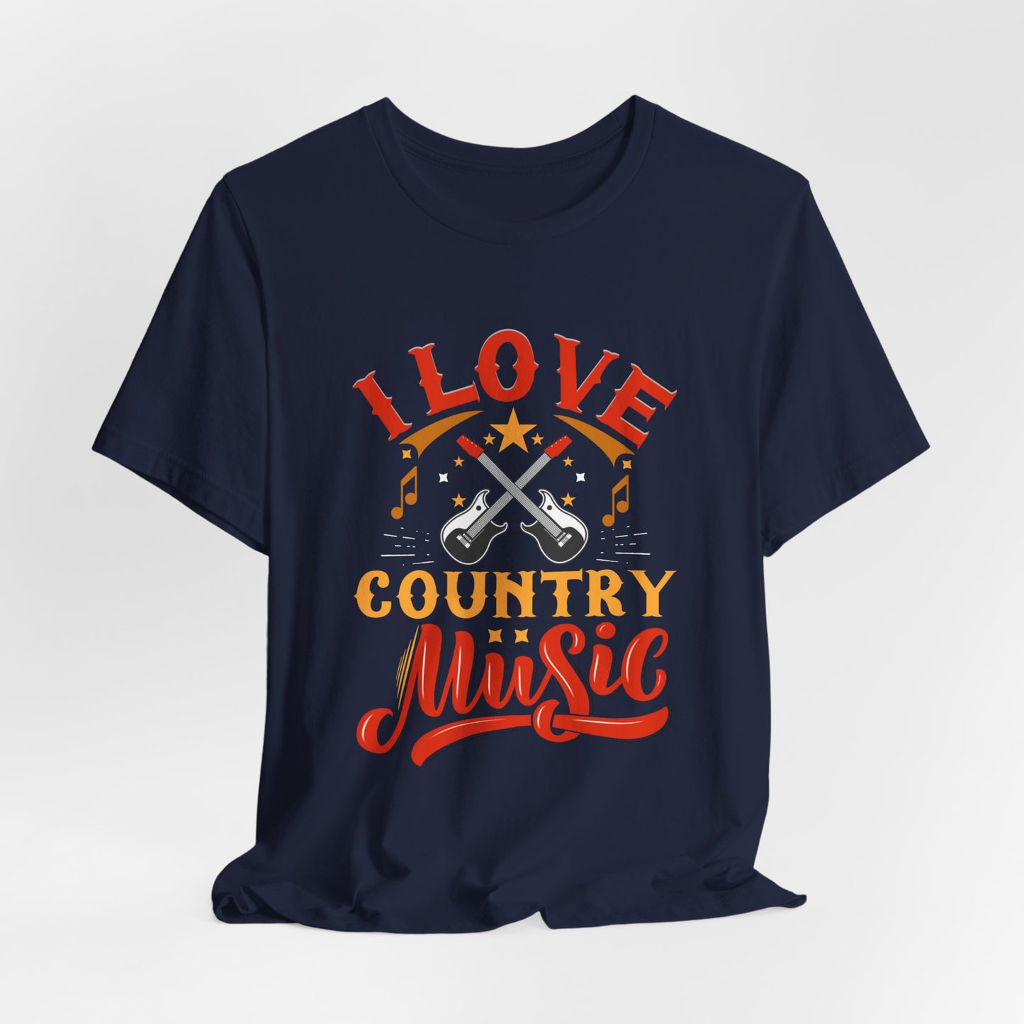 I Love Country Music - Unisex Jersey Short Sleeve Tee