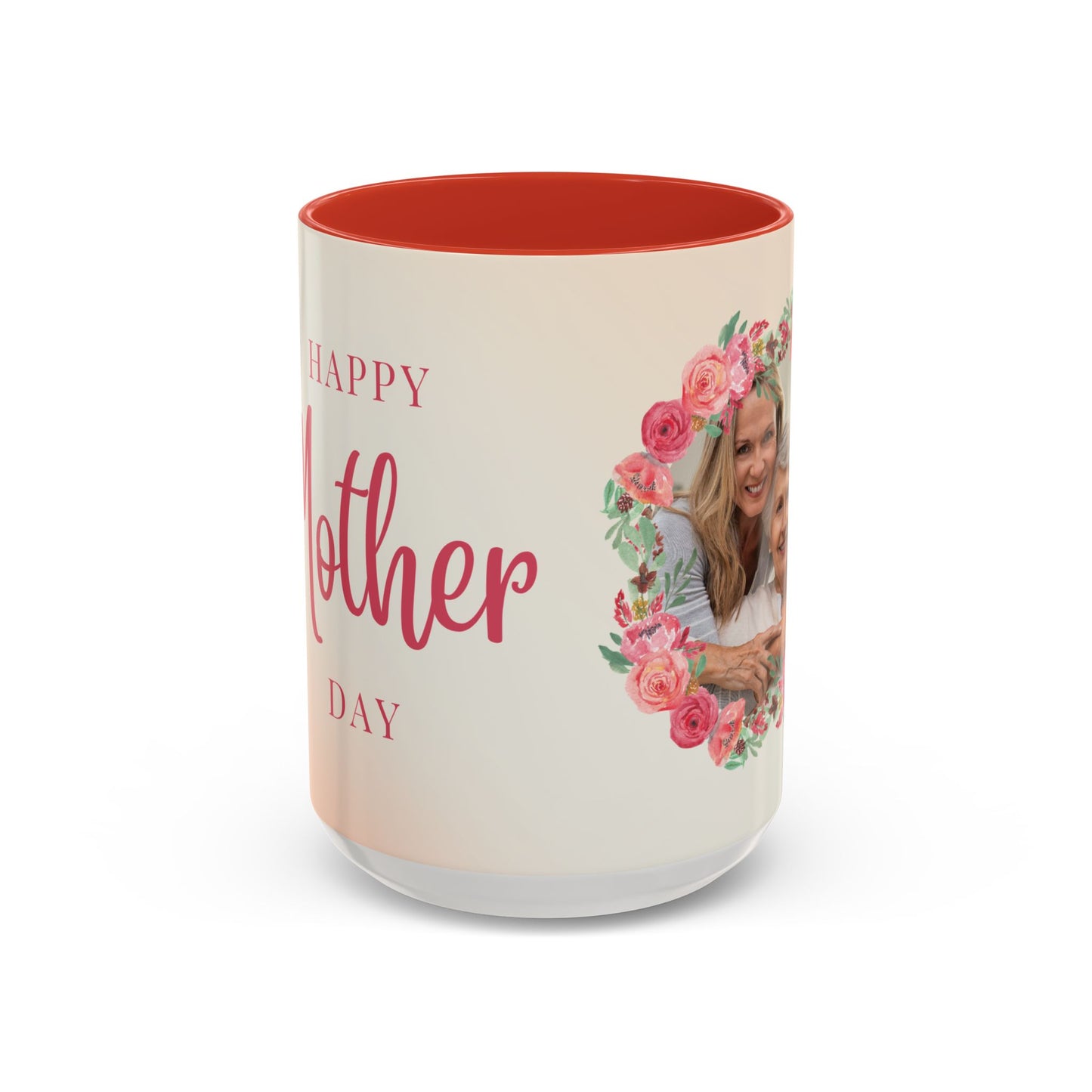Floral Mother’s Day Coffee Mug, Photo Customizable - Happy Mother’s Day Gift - 12284