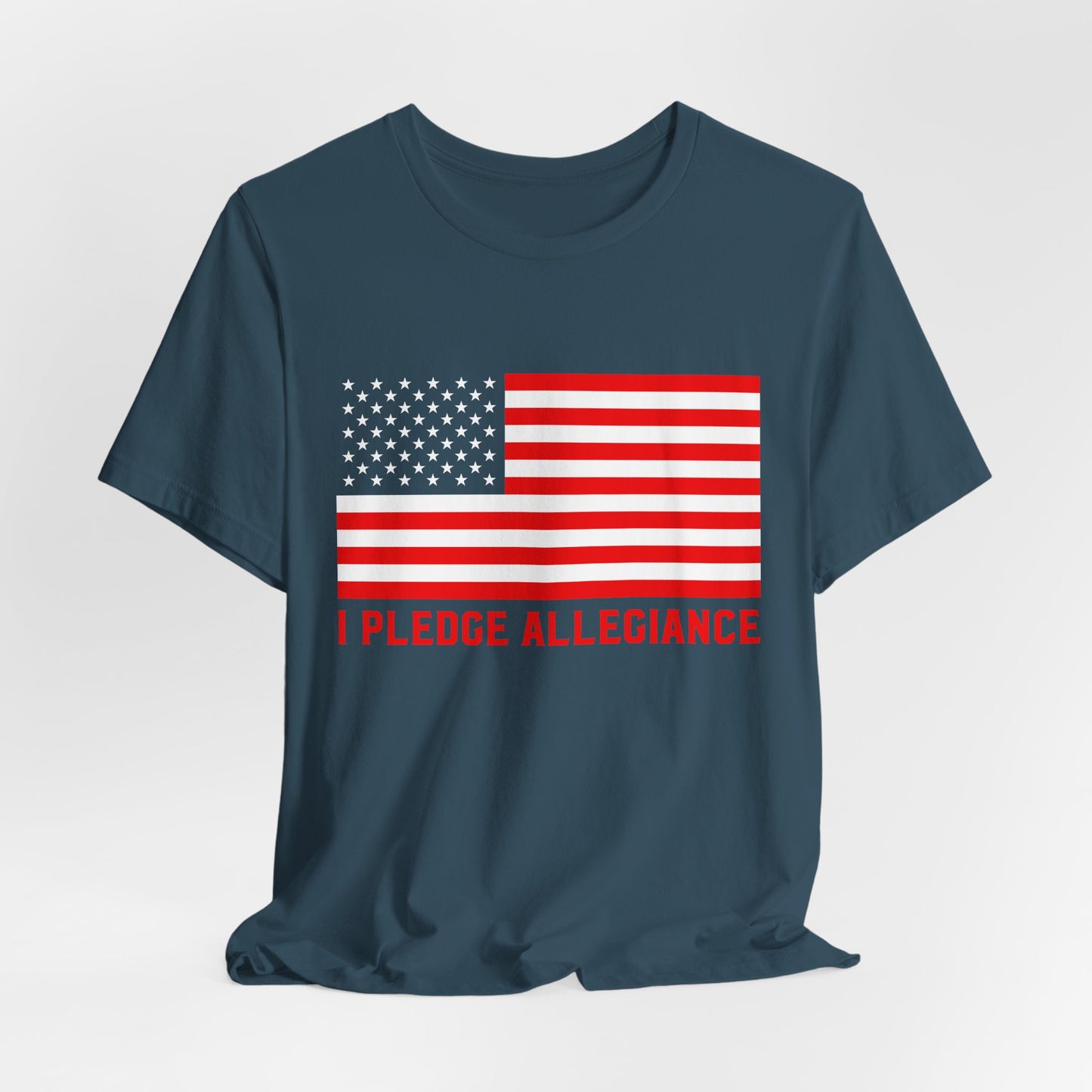 Patriotic Pledge Tee, Unisex T-Shirt for Celebrating Freedom, Independence Day Shirt Gift for Patriots - 13697