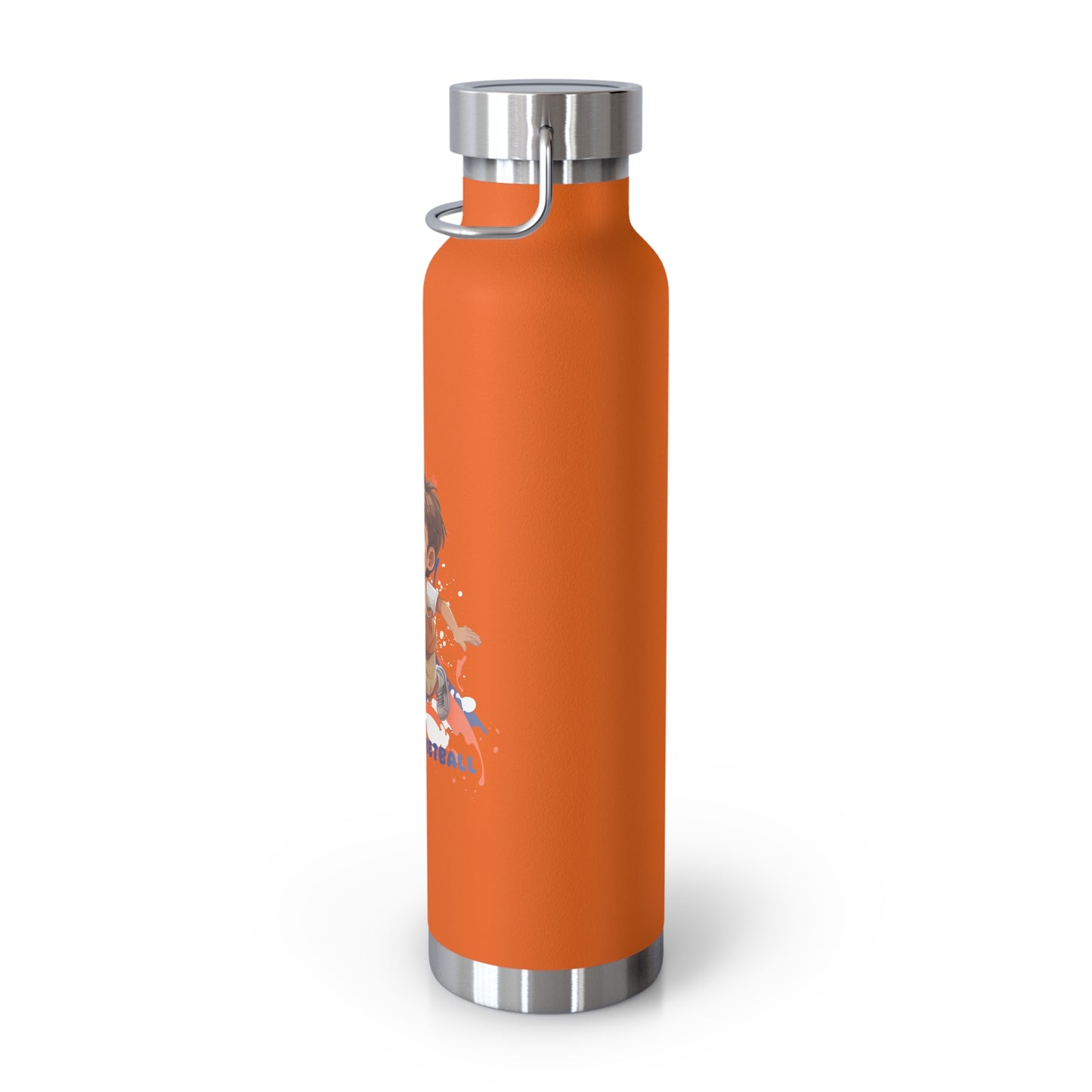 I Love Basketball - Copper Vacuum Insulated Bottle, 22oz