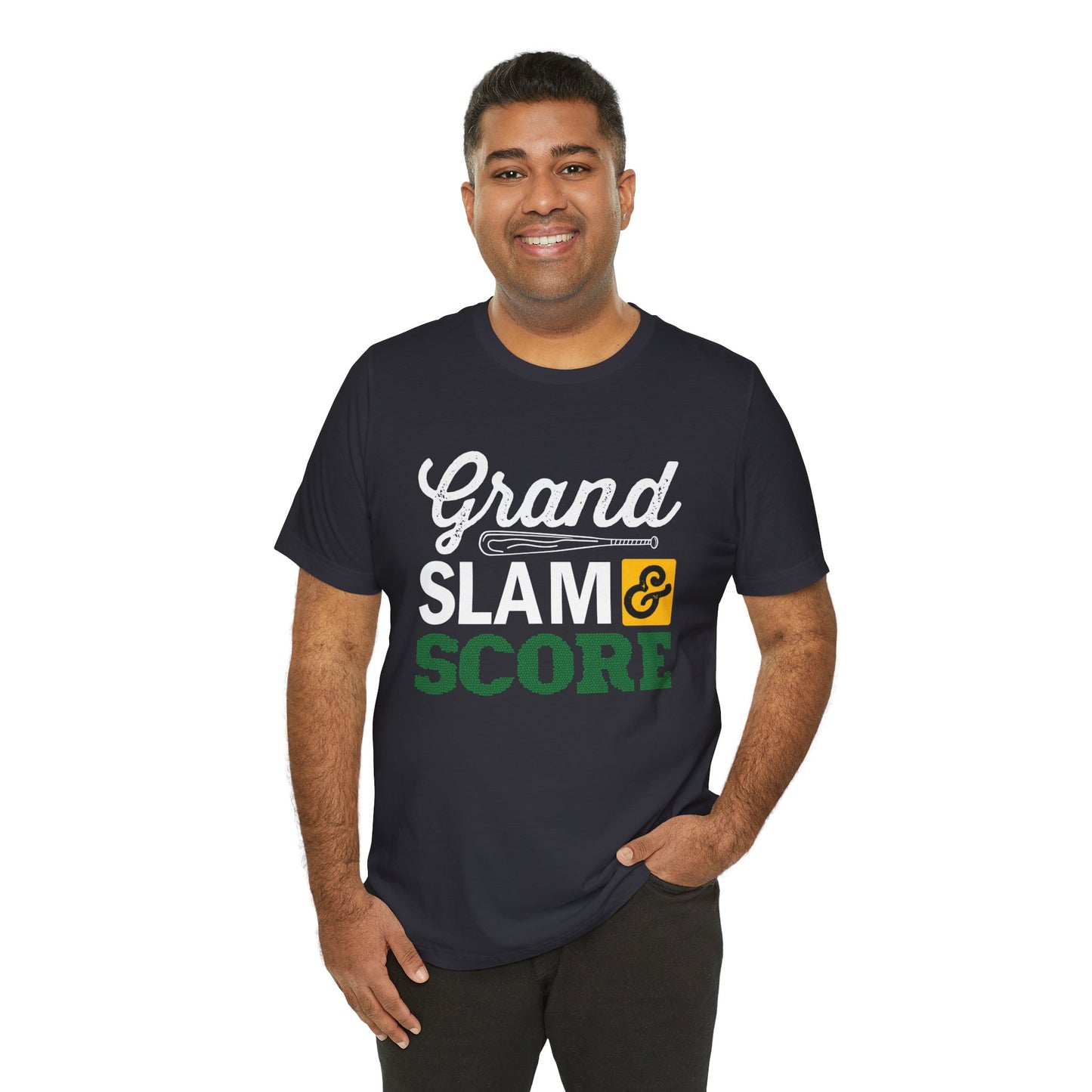 Baseball: Grand Slam & Score - Unisex Jersey Short Sleeve Tee