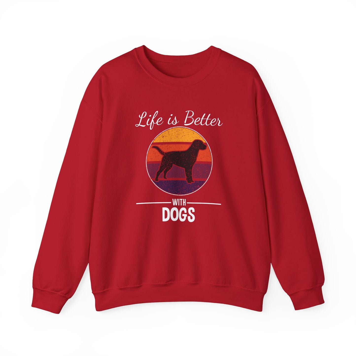 Life is Better With Dogs - Unisex Heavy Blend™ Crewneck Sweatshirt