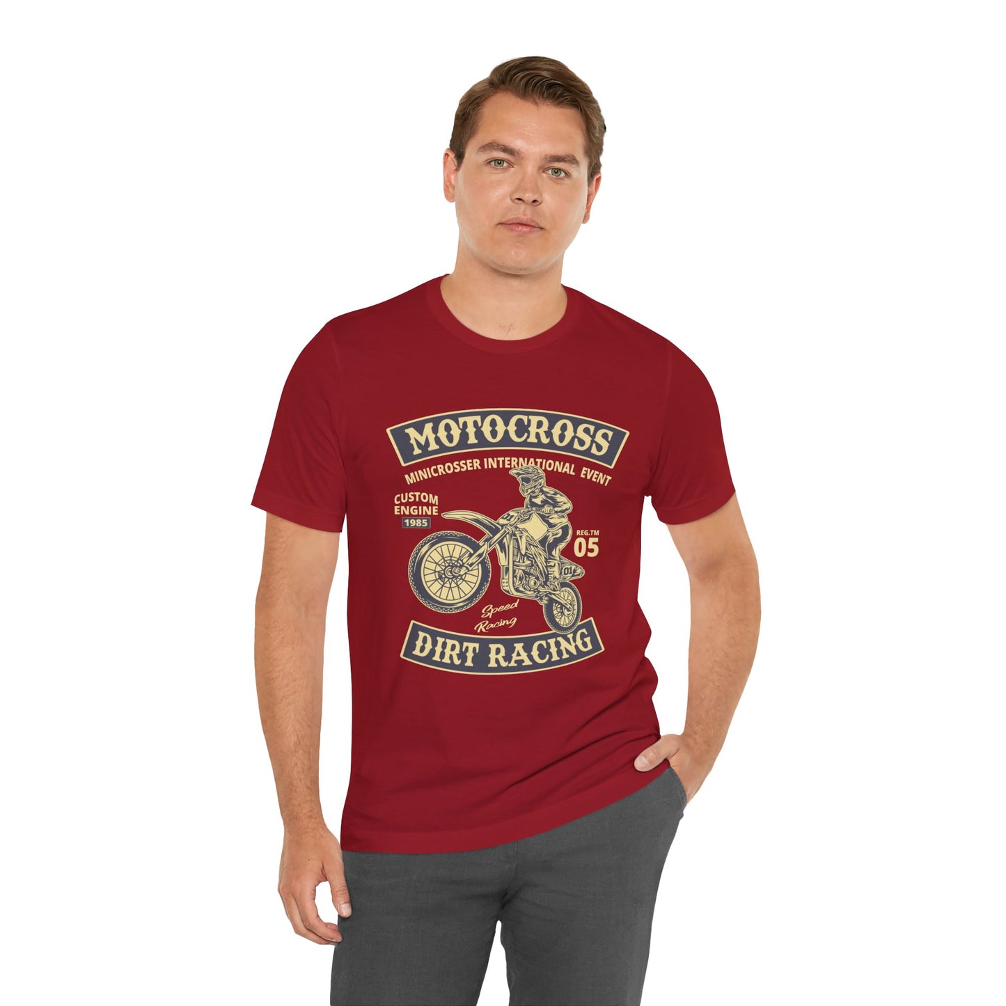 Motocross, Dirt Racing - Unisex Jersey Short Sleeve Tee - 13147