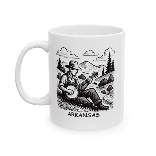 "Arkansas: Where the hills are alive... with the sound of banjos." Ceramic Mug - 13271