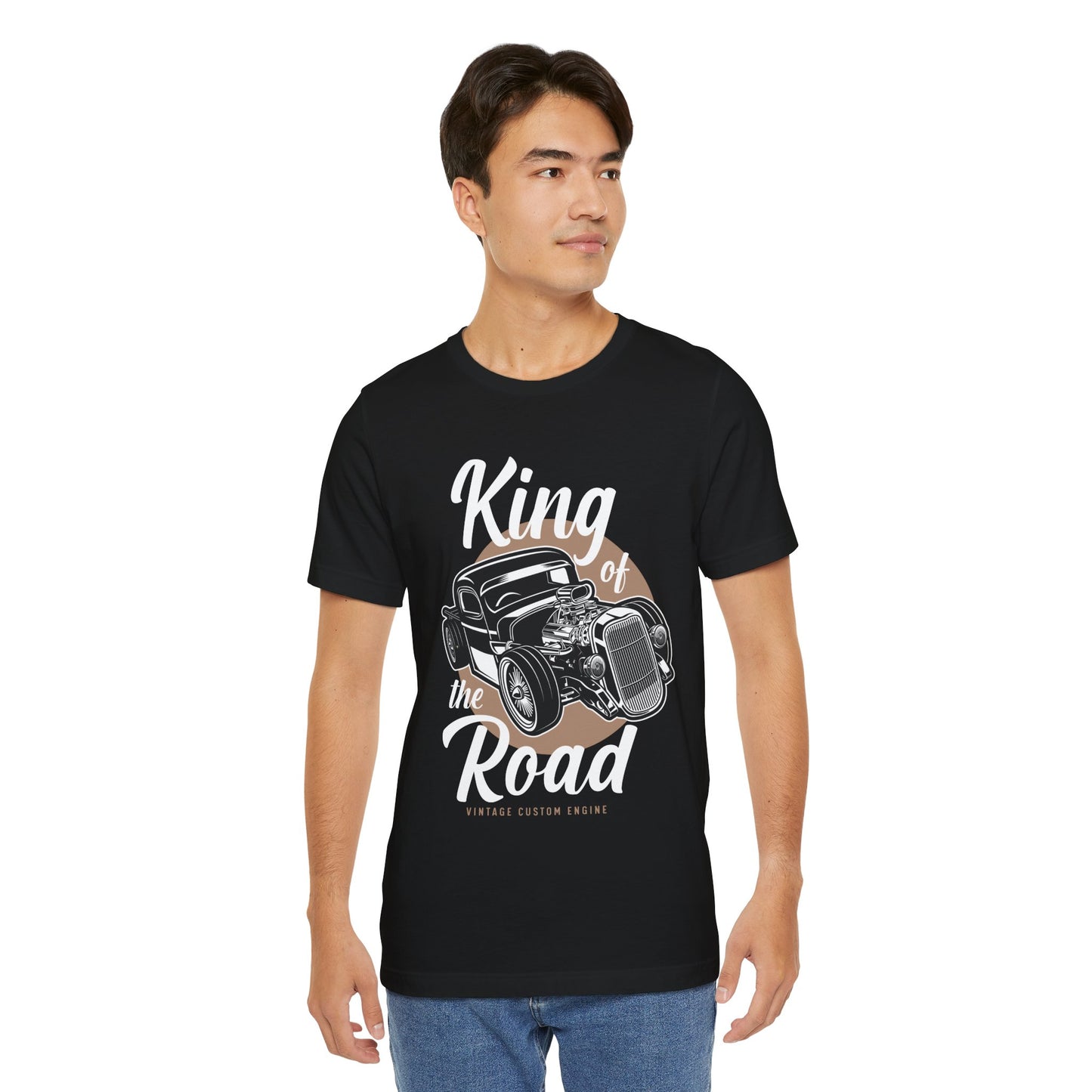 King of the Road, Vintage Custom Engine - Unisex Jersey Short Sleeve Tee - 13007