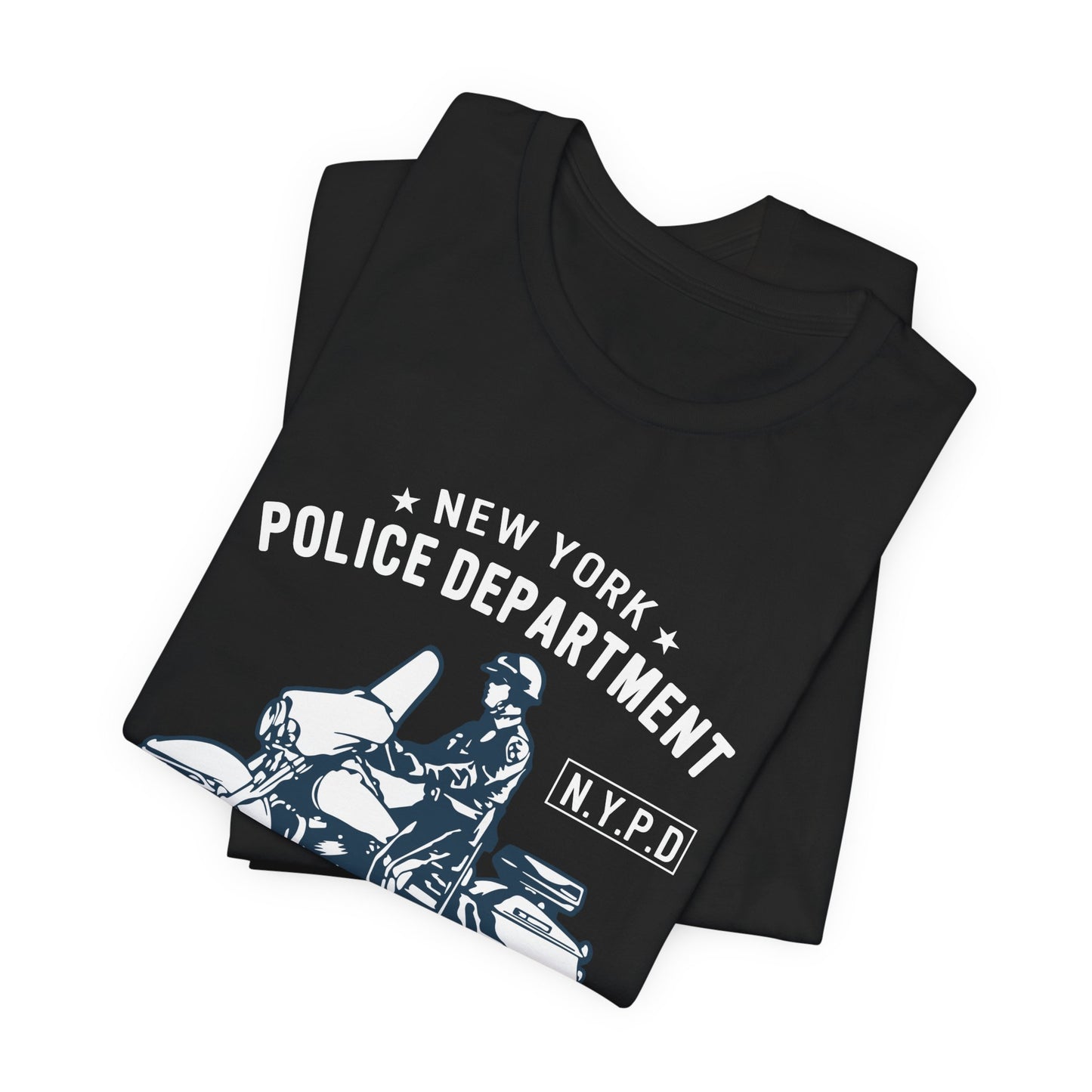 NY Police Department, Motorcycle Officer - Unisex Jersey Short Sleeve Tee