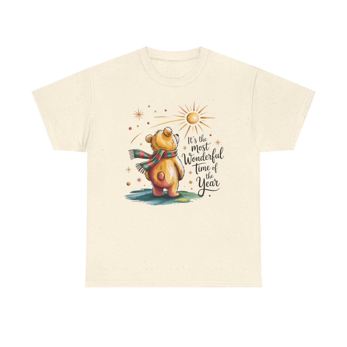 Christmas Bear T-Shirt – “It’s the Most Wonderful Time of the Year” Cute Holiday Gift Tee - 14852
