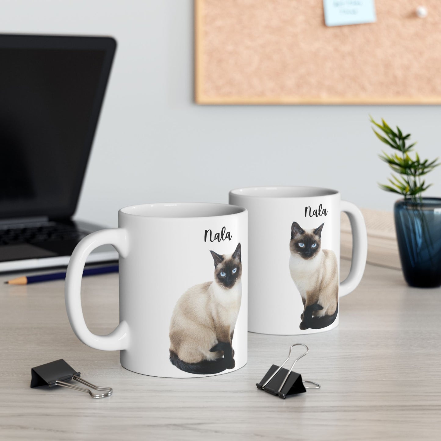 Ceramic Cat Mug, Cute Cat Coffee Cup, Pet Lover Gift, Animal Lover Mug, Funny Cat Lover Present - 14205