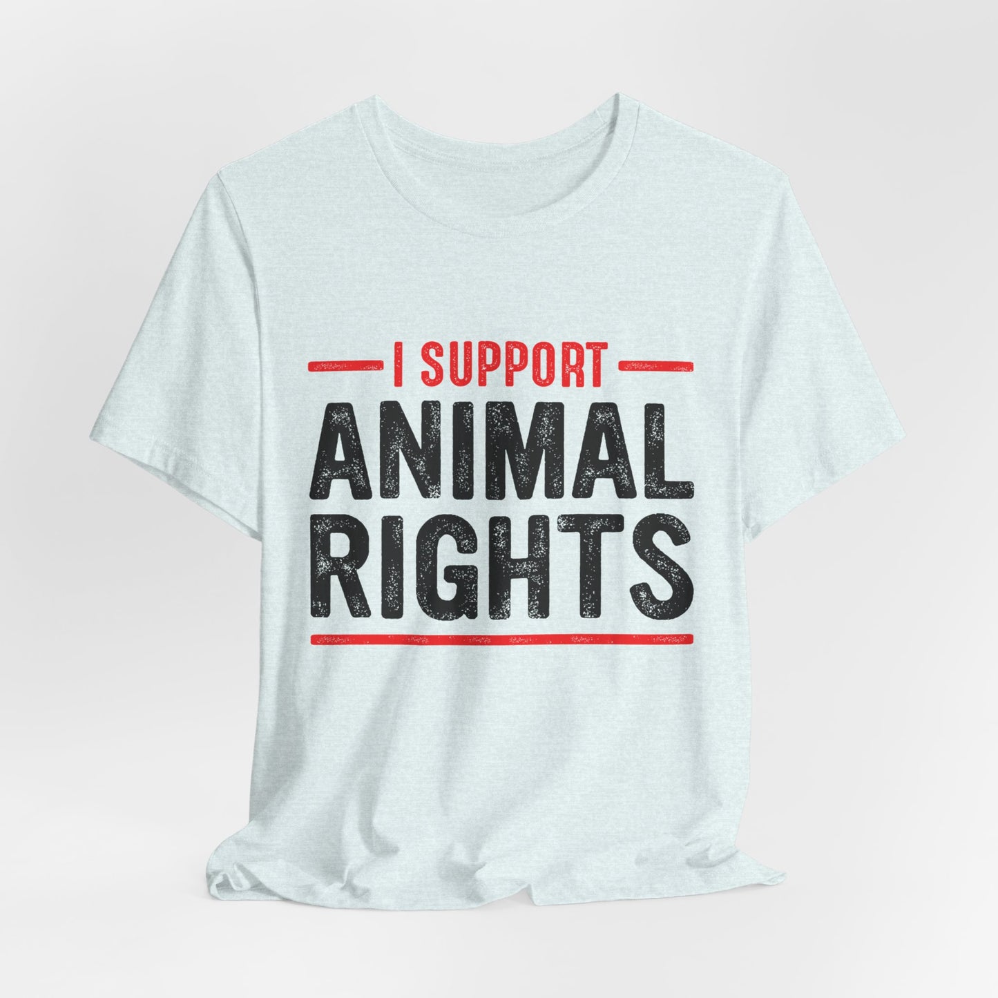 Vegan: I Support Animal Rights - Unisex Jersey Short Sleeve Tee