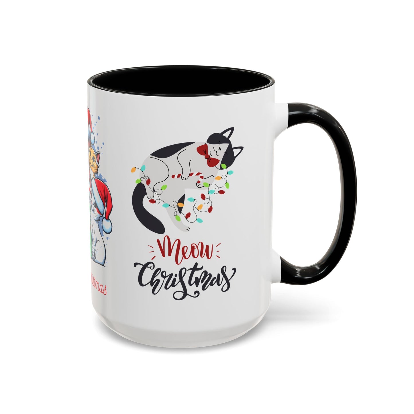 Meowy Christmas - Accent Coffee Mug (11, 15oz)